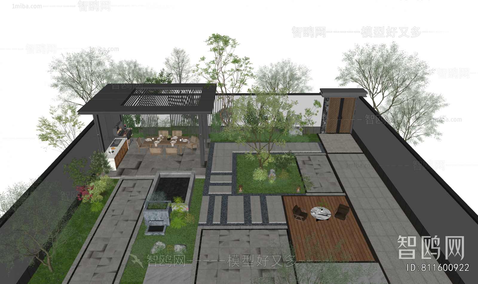 Modern Courtyard/landscape