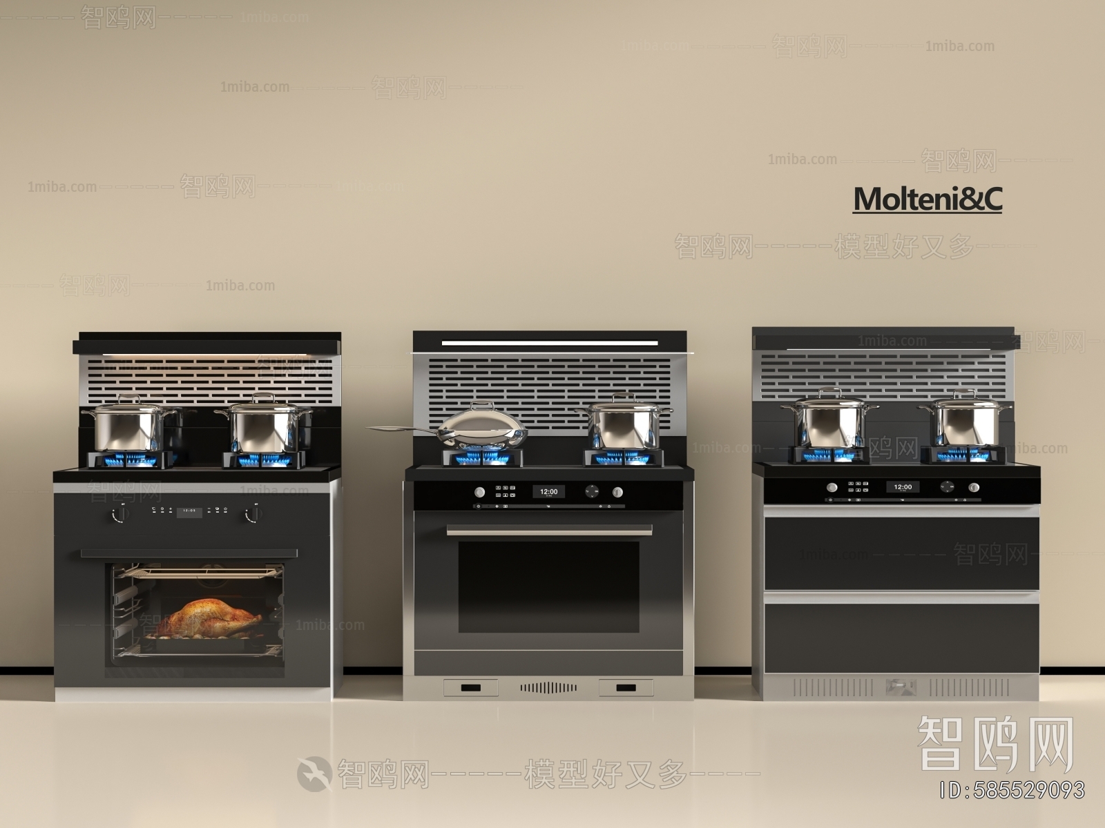 Modern Kitchen Electric Gas Range