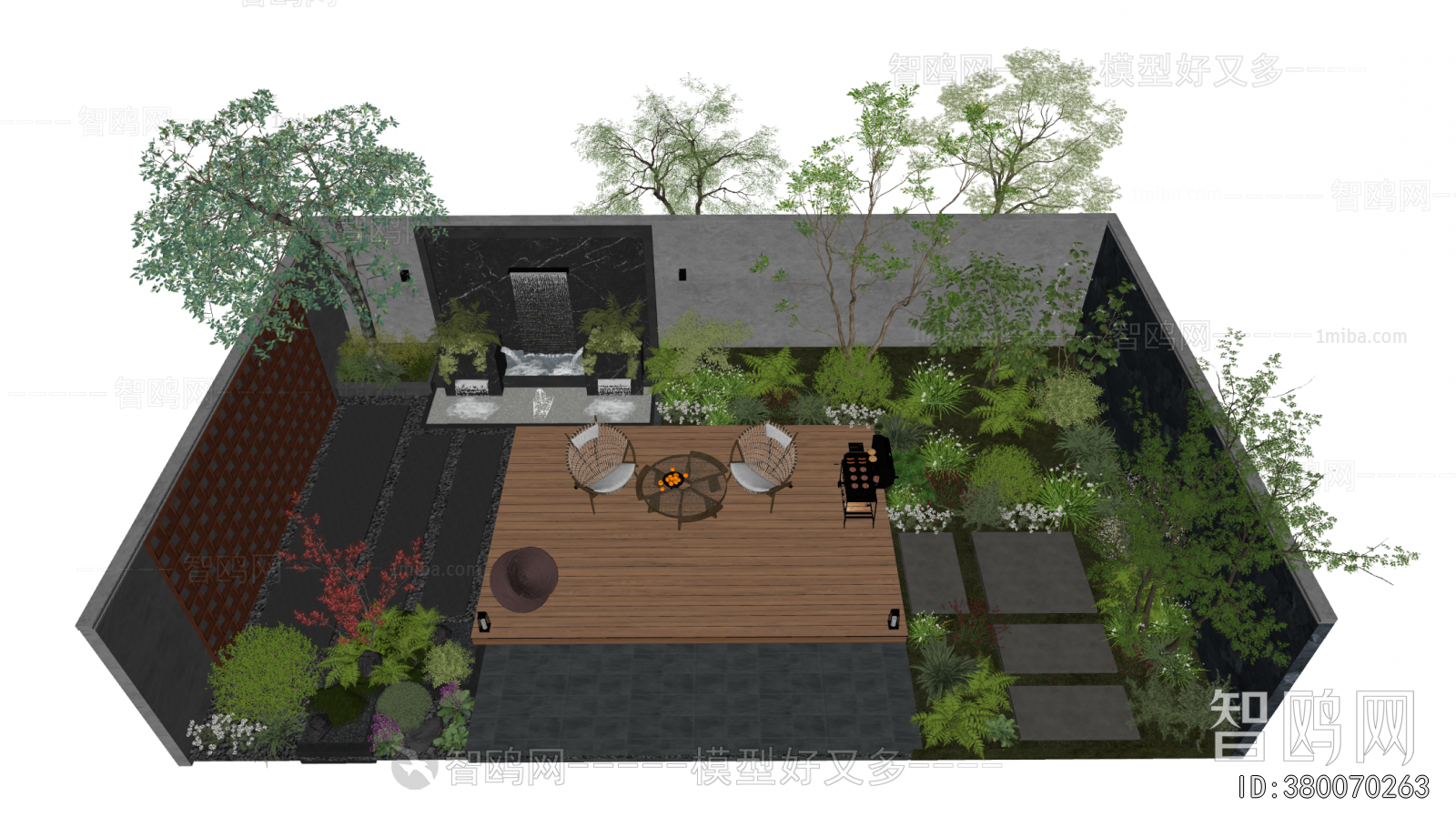 Modern Courtyard/landscape