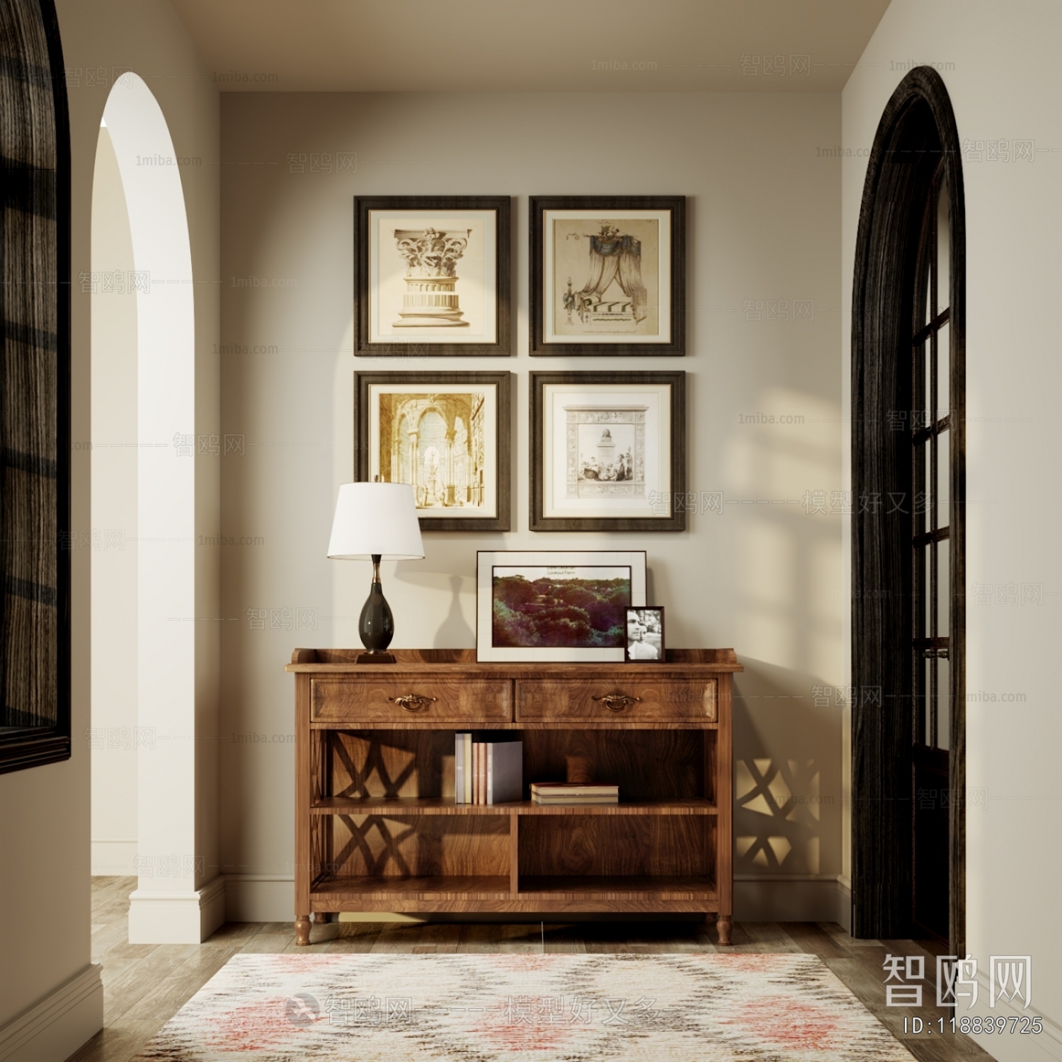 Wabi-sabi Style Entrance Cabinet