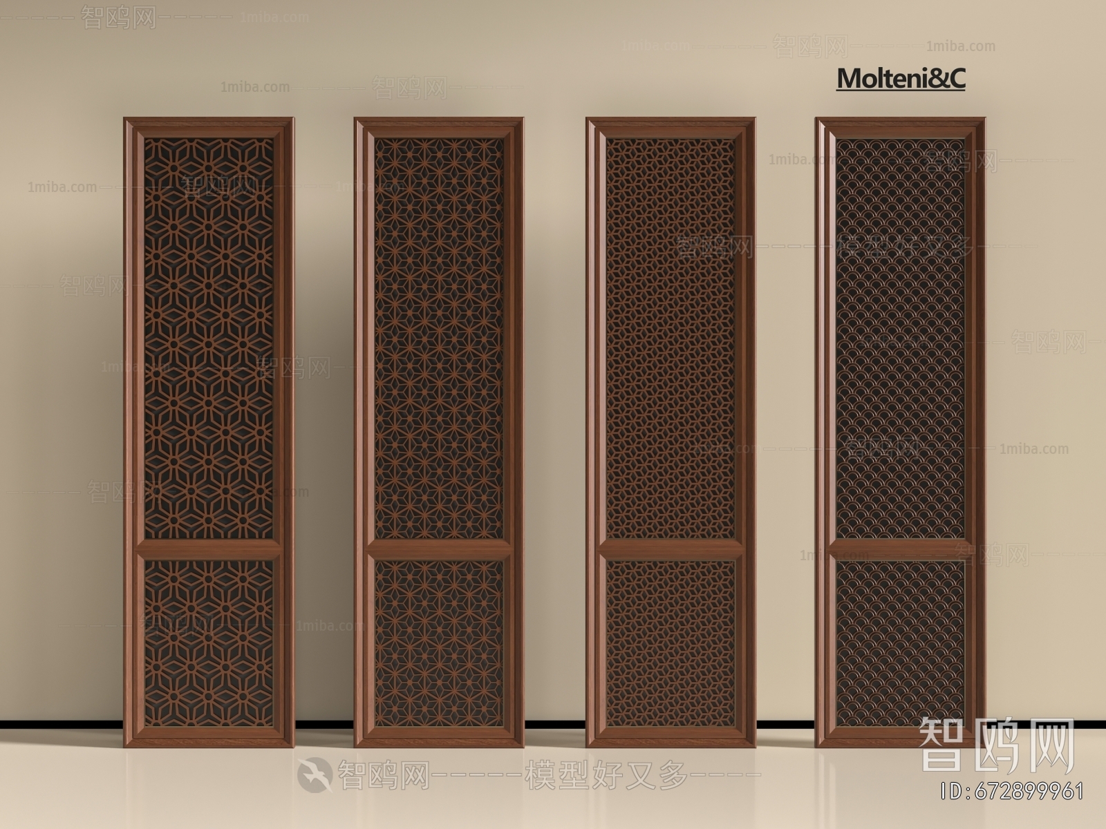 New Chinese Style Wooden Screen Partition