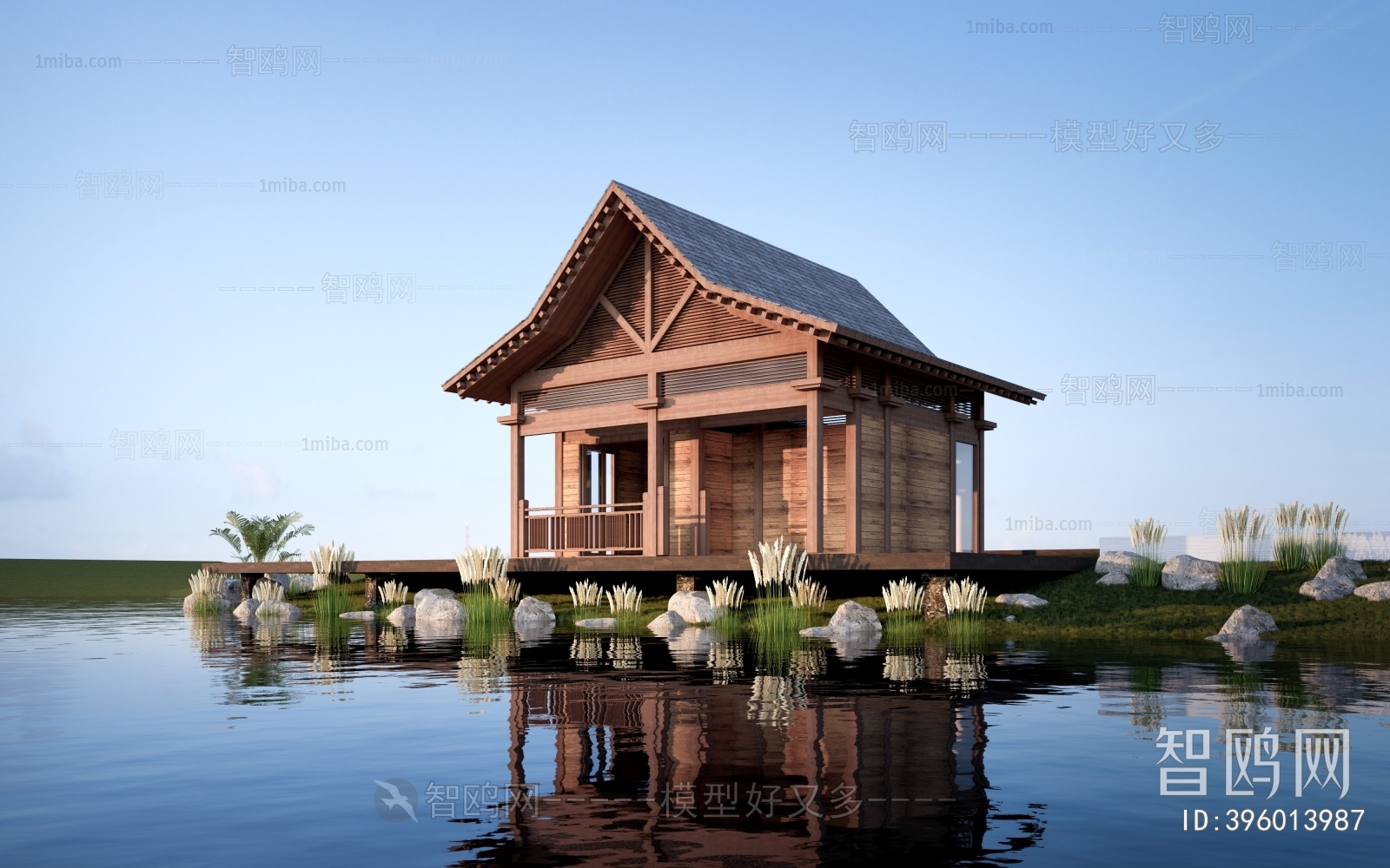 New Chinese Style Appearance Of Commercial Building