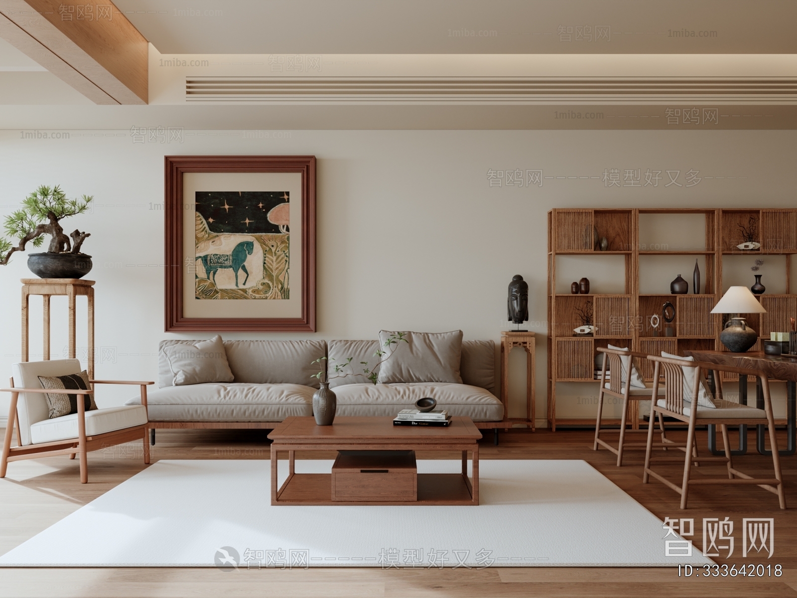 New Chinese Style A Living Room