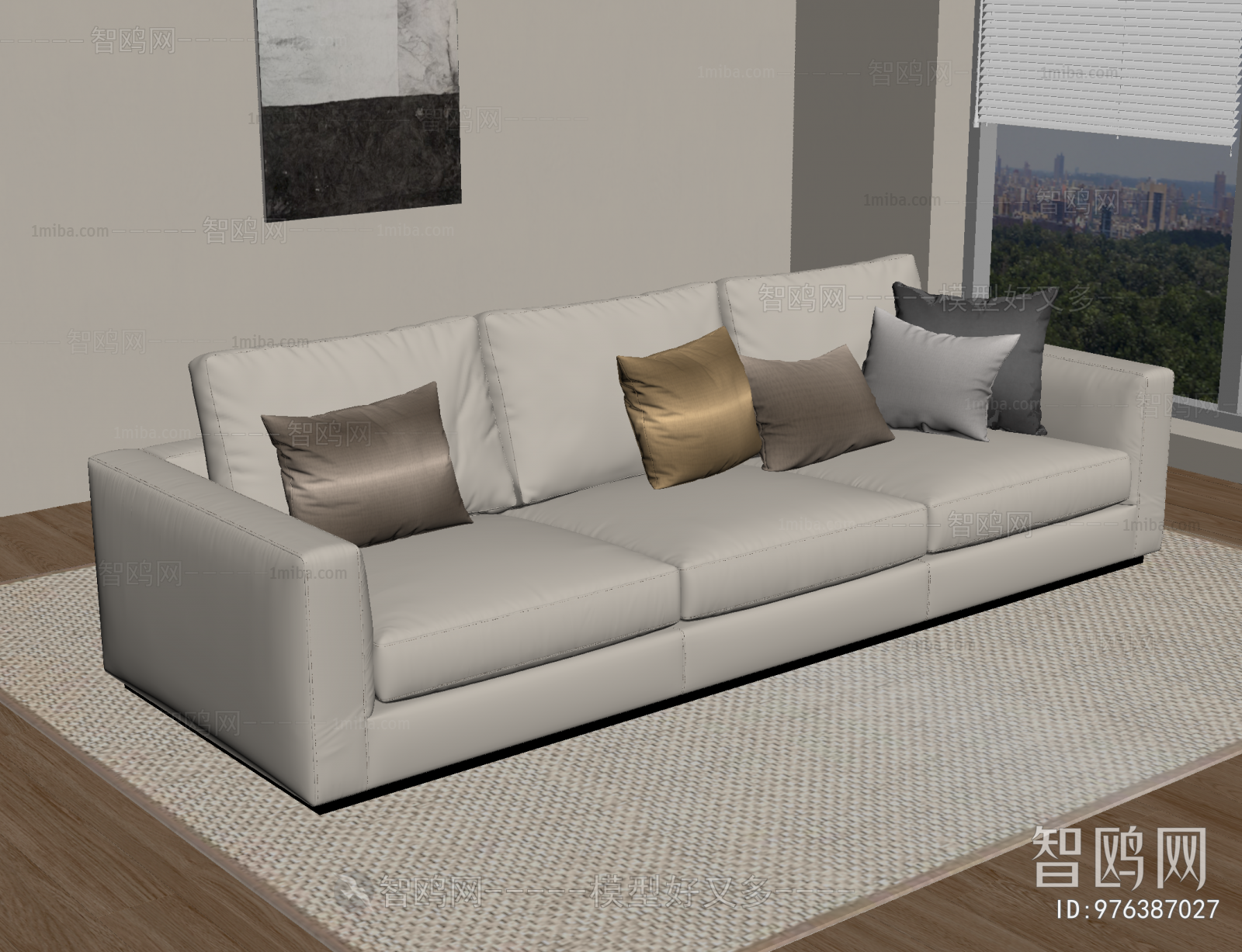 Modern Three-seat Sofa