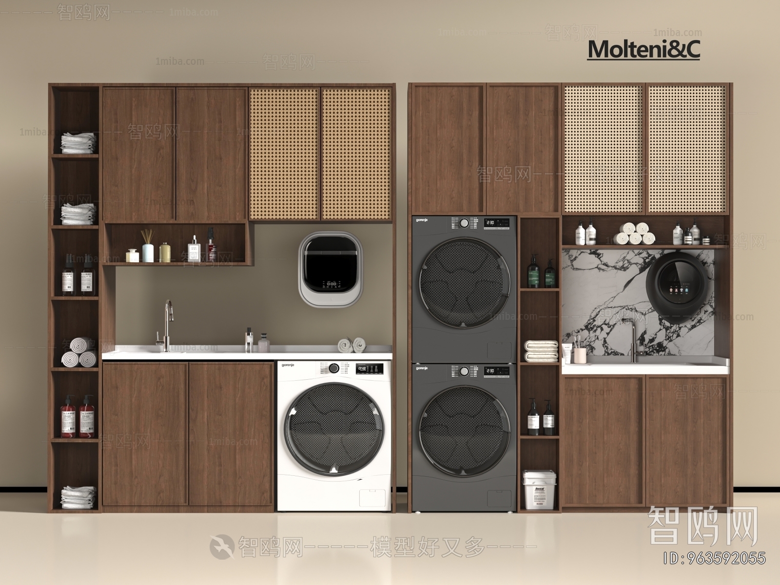 Modern Laundry Cabinet