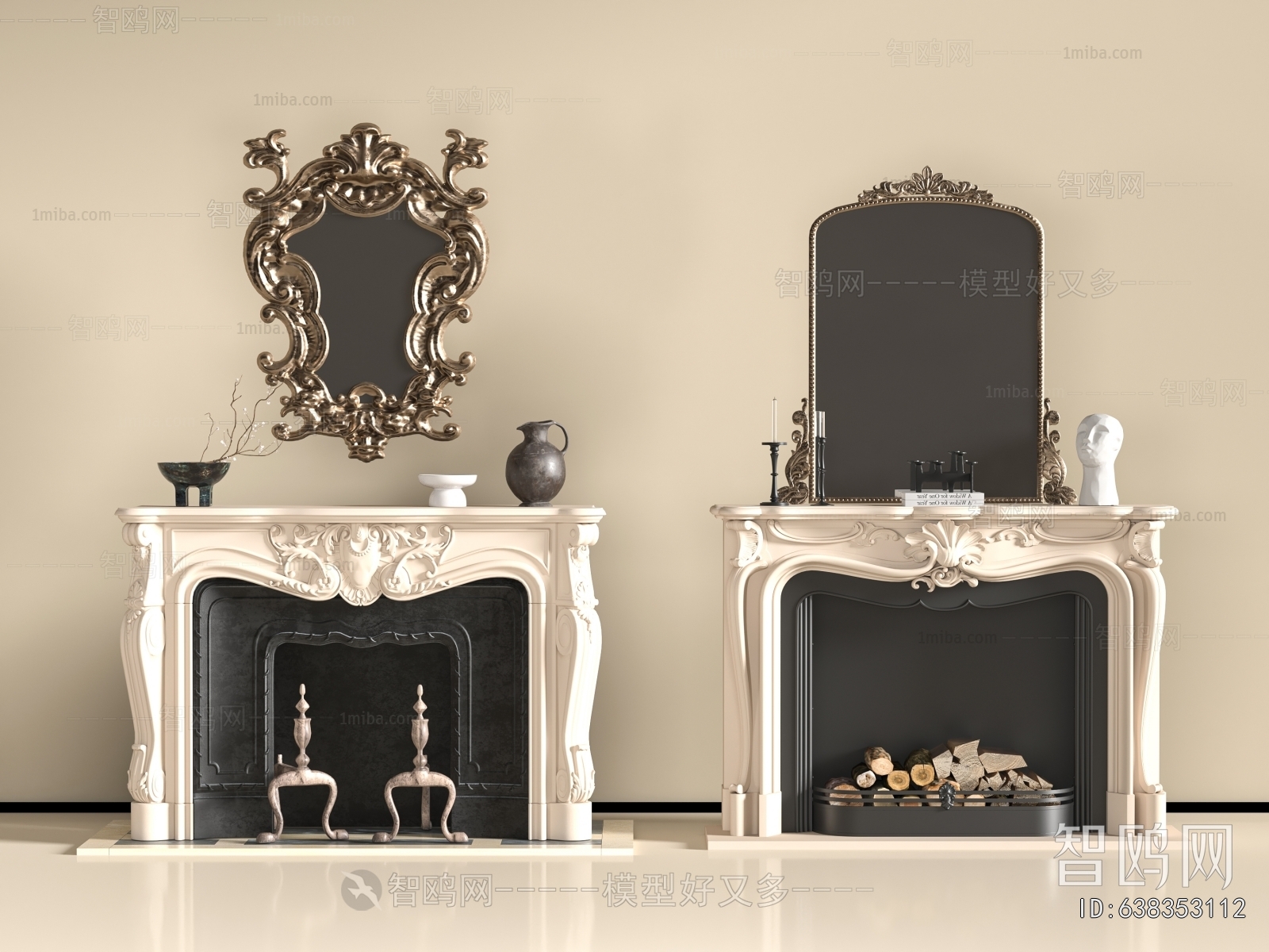 French Style Fireplace