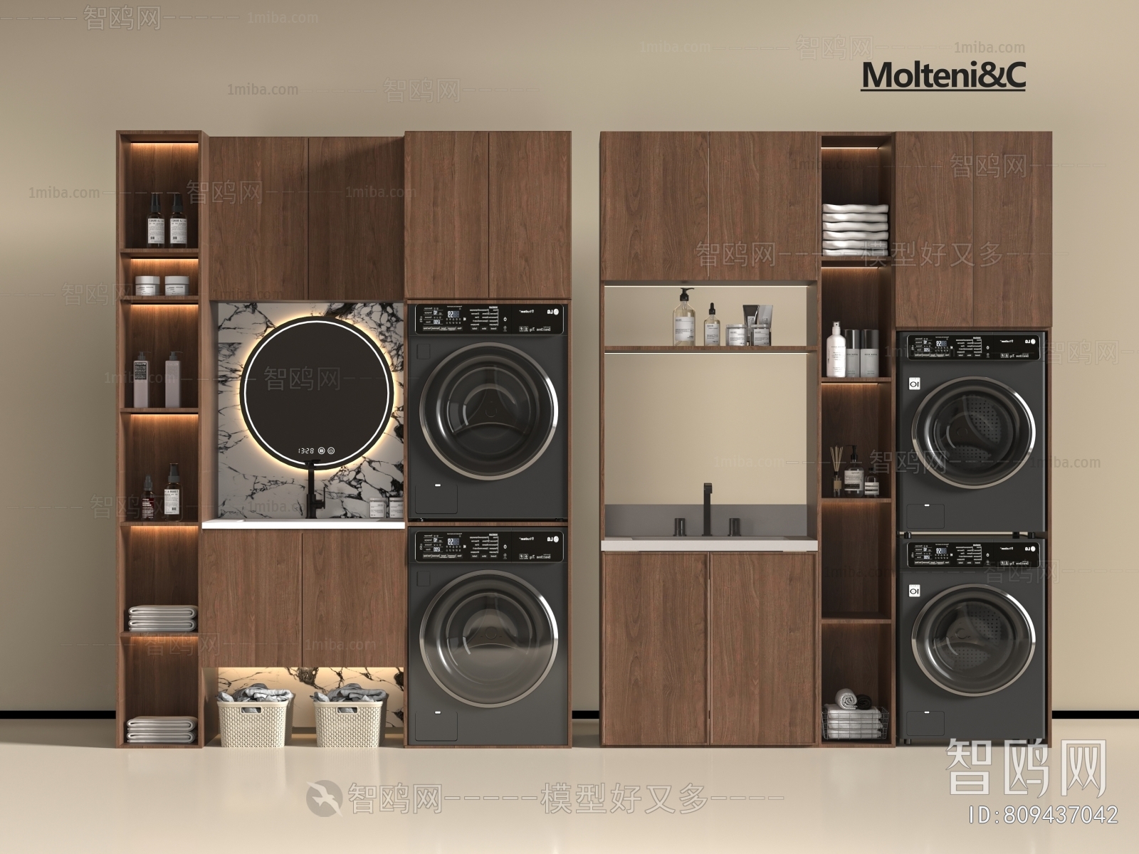 Modern Laundry Cabinet