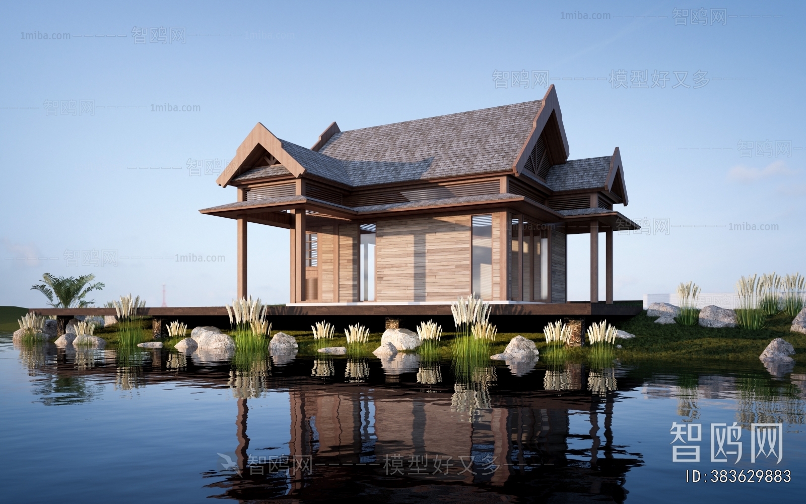 New Chinese Style Appearance Of Commercial Building