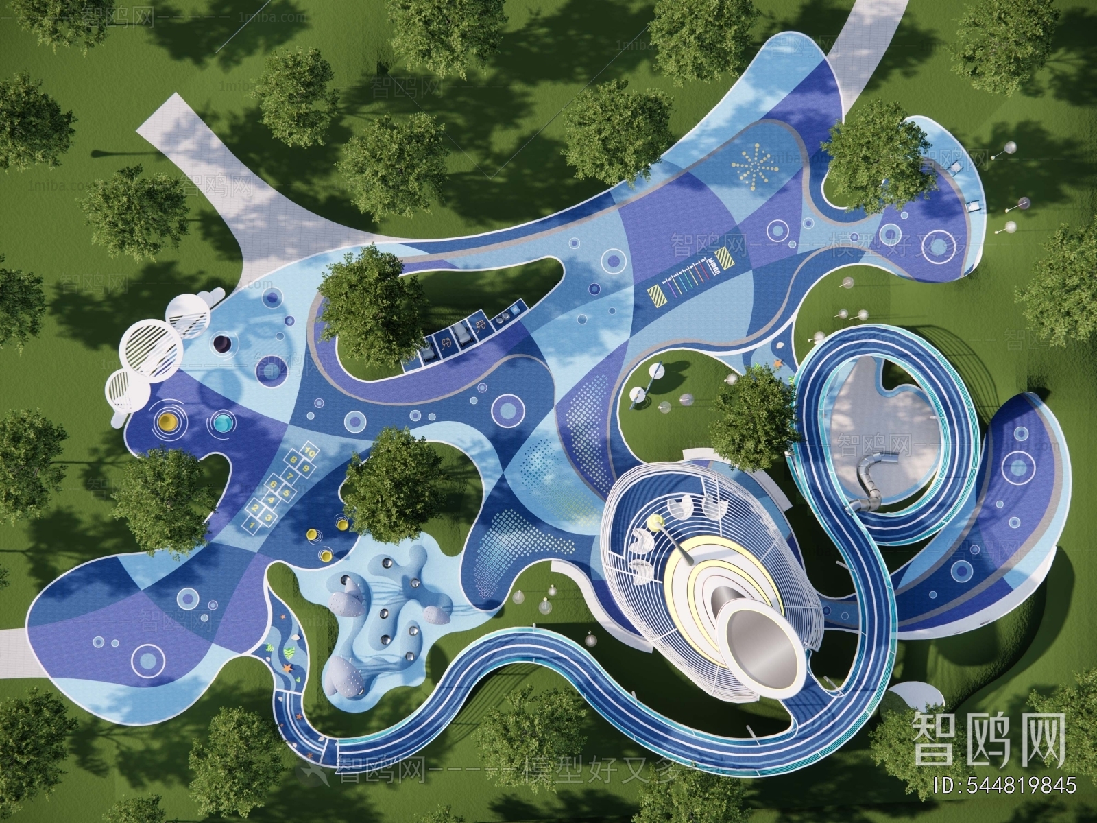 Modern Park Landscape