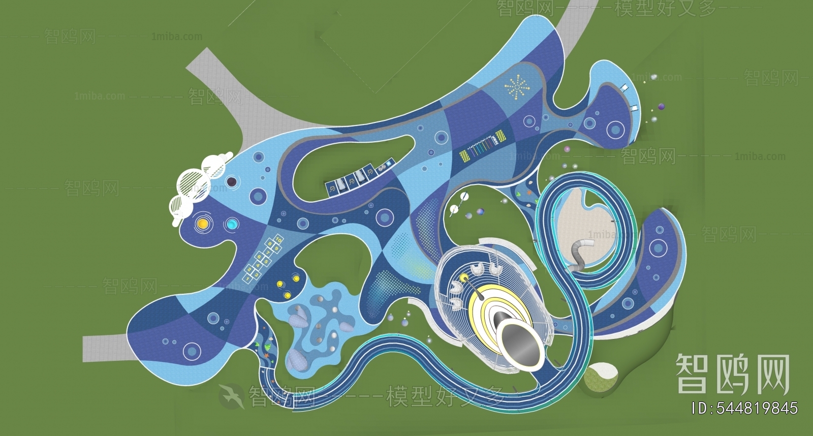 Modern Park Landscape