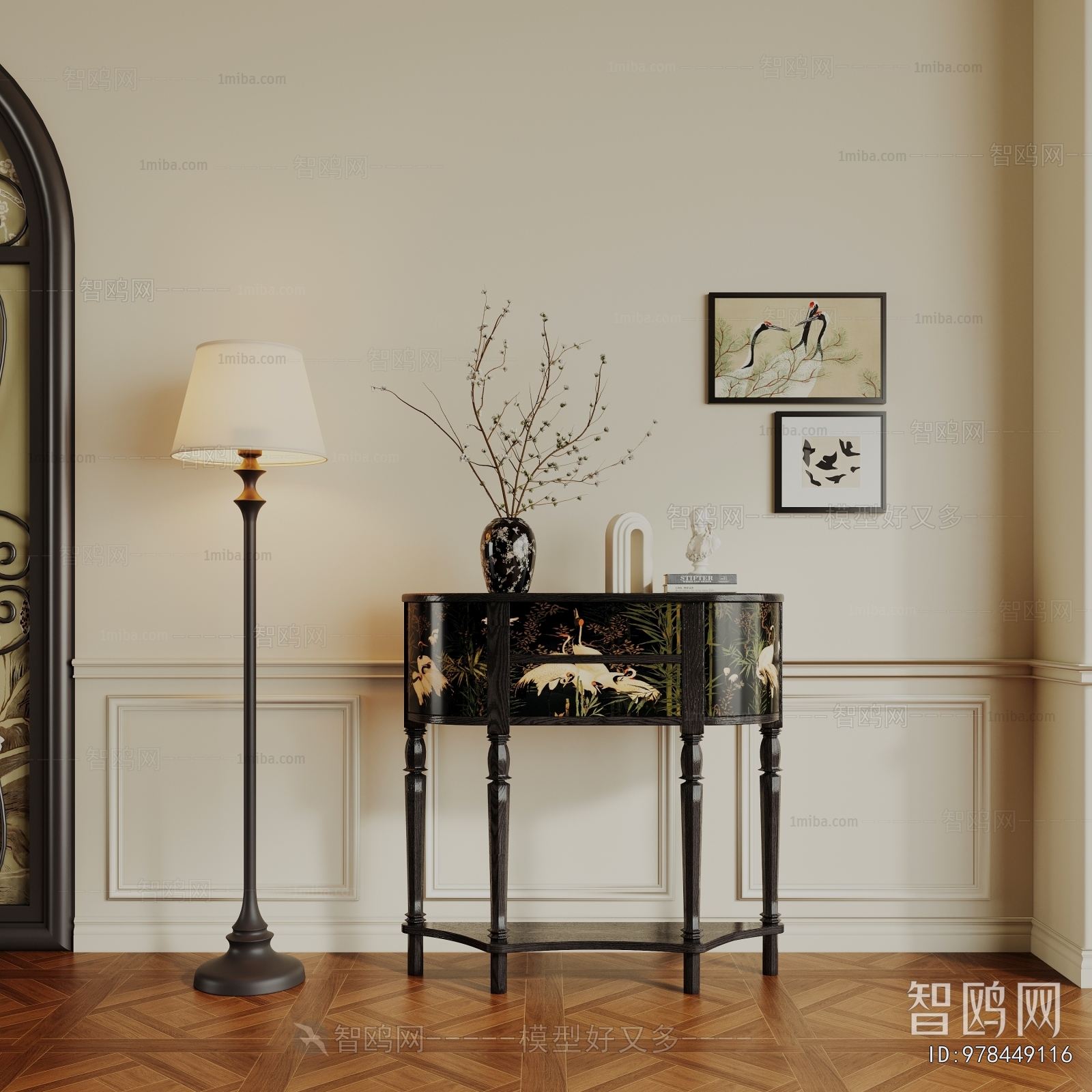 French Style Entrance Cabinet