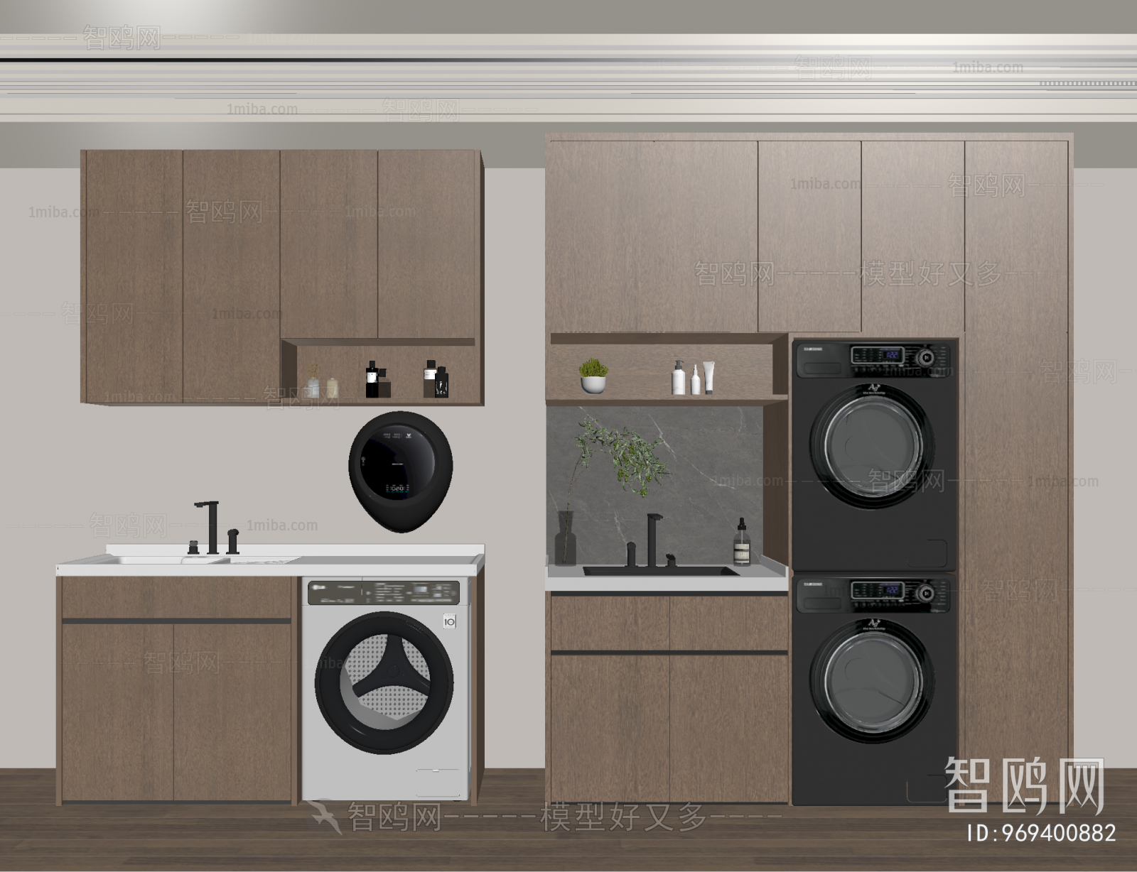 Modern Laundry Cabinet