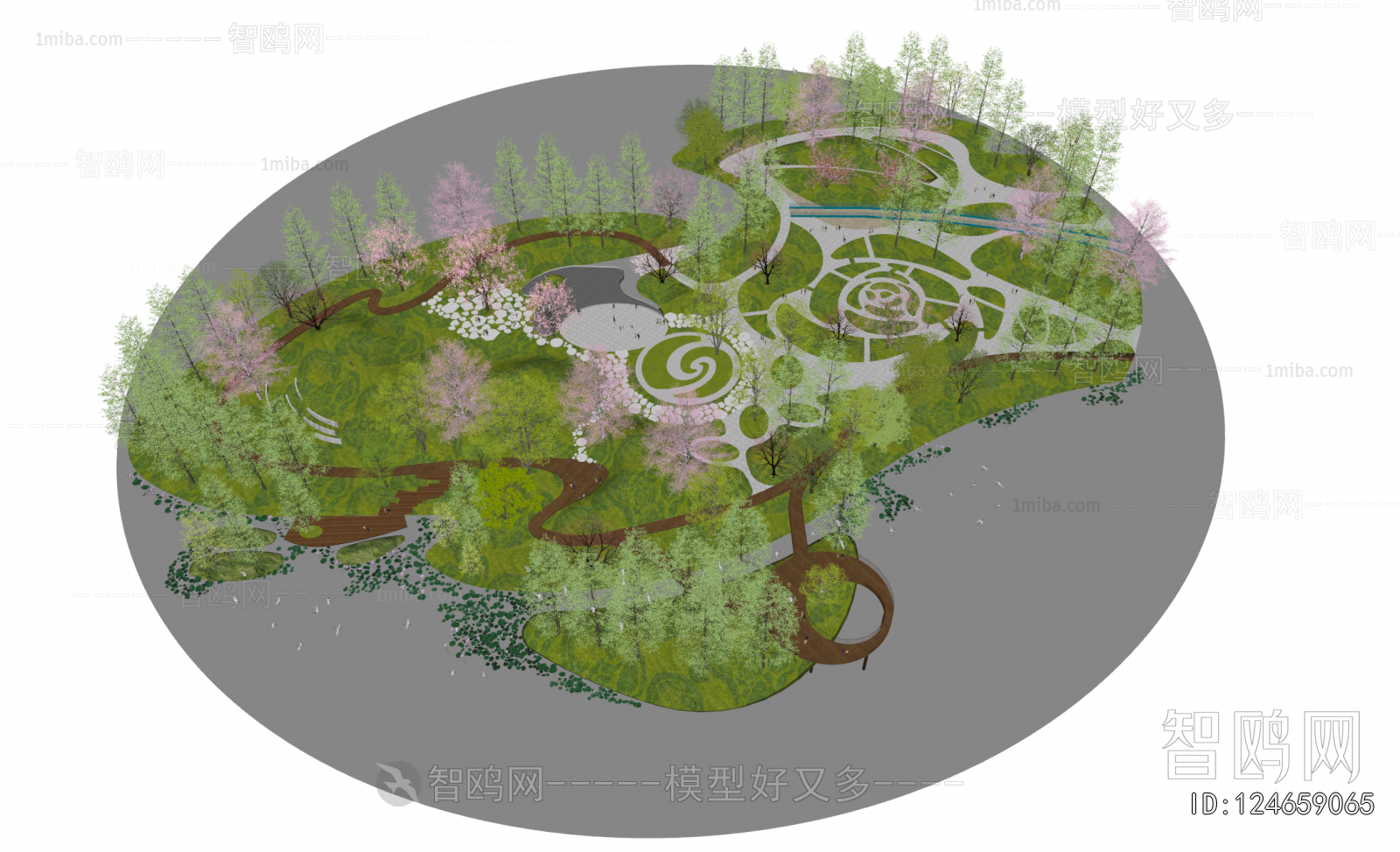 Modern Park Landscape