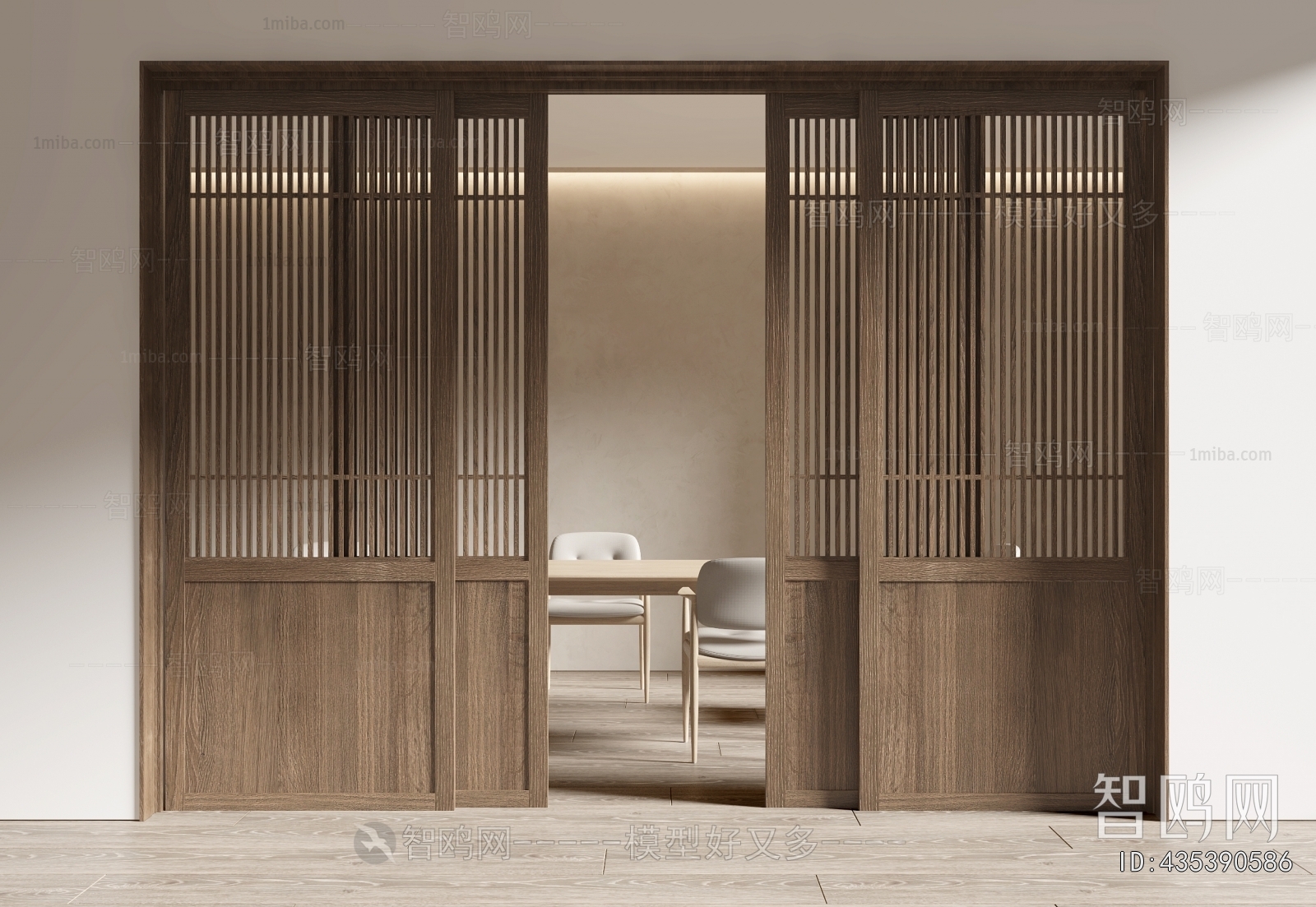 New Chinese Style Sliding Door