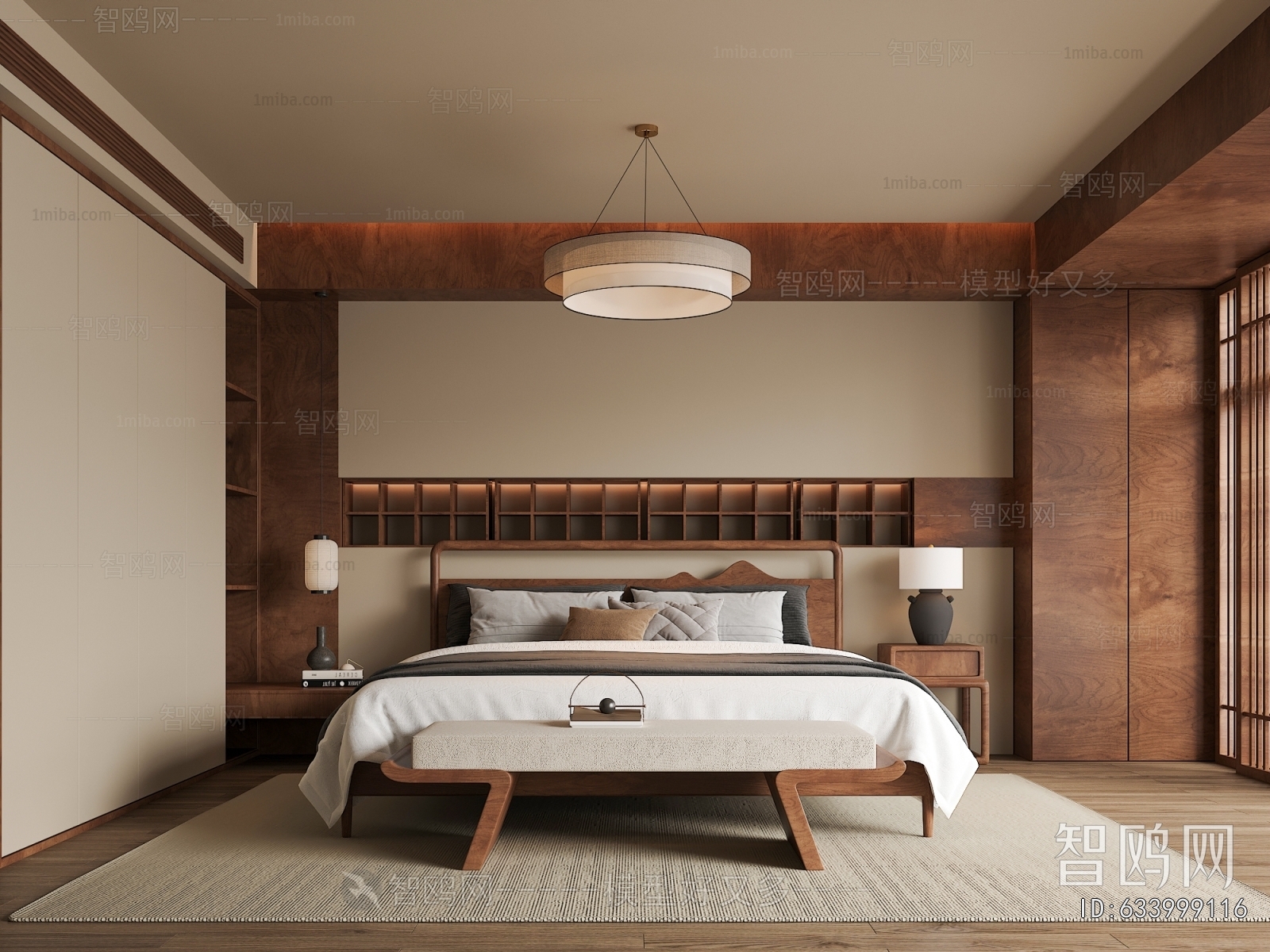 New Chinese Style Bedroom