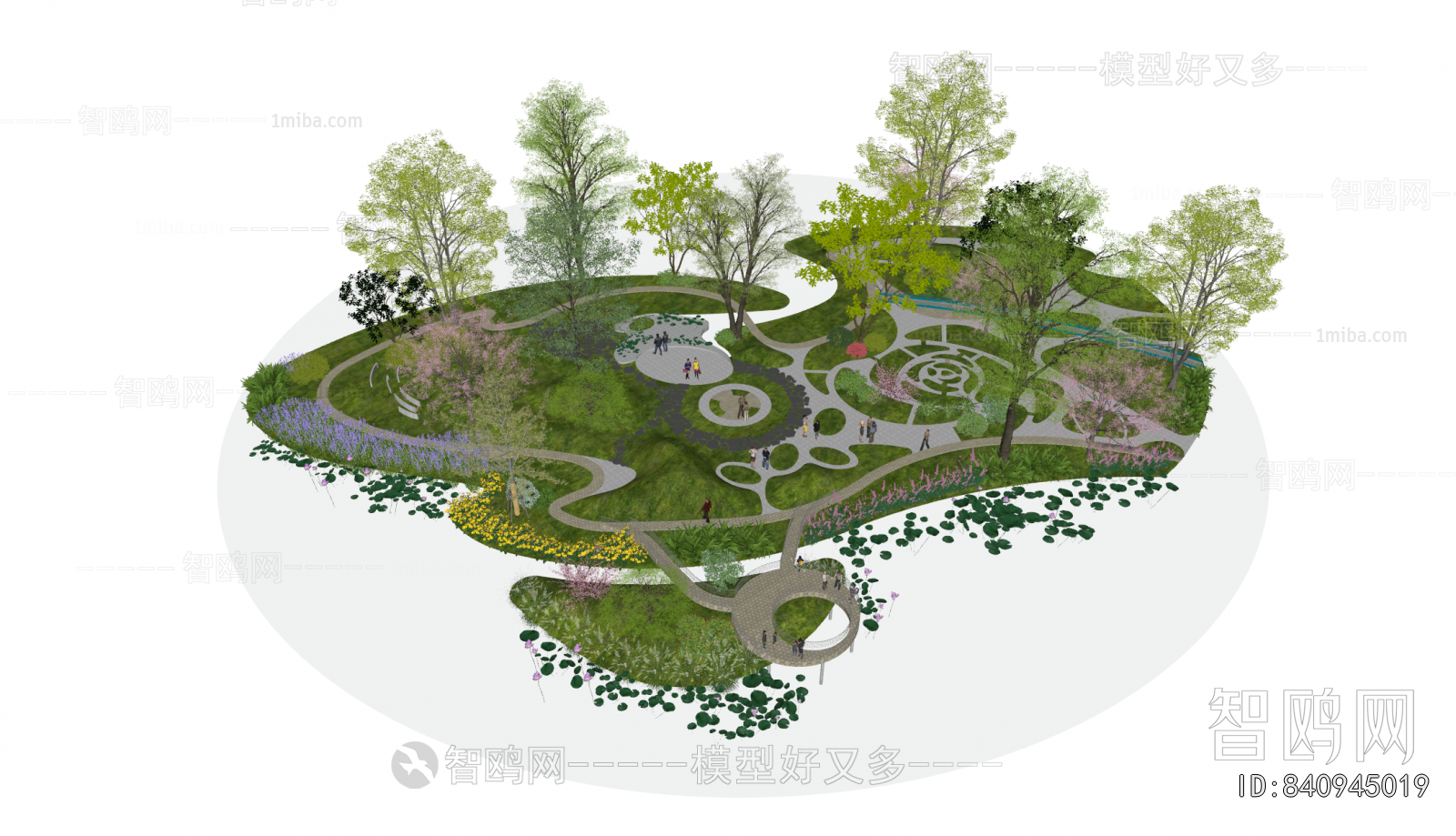 Modern Park Landscape