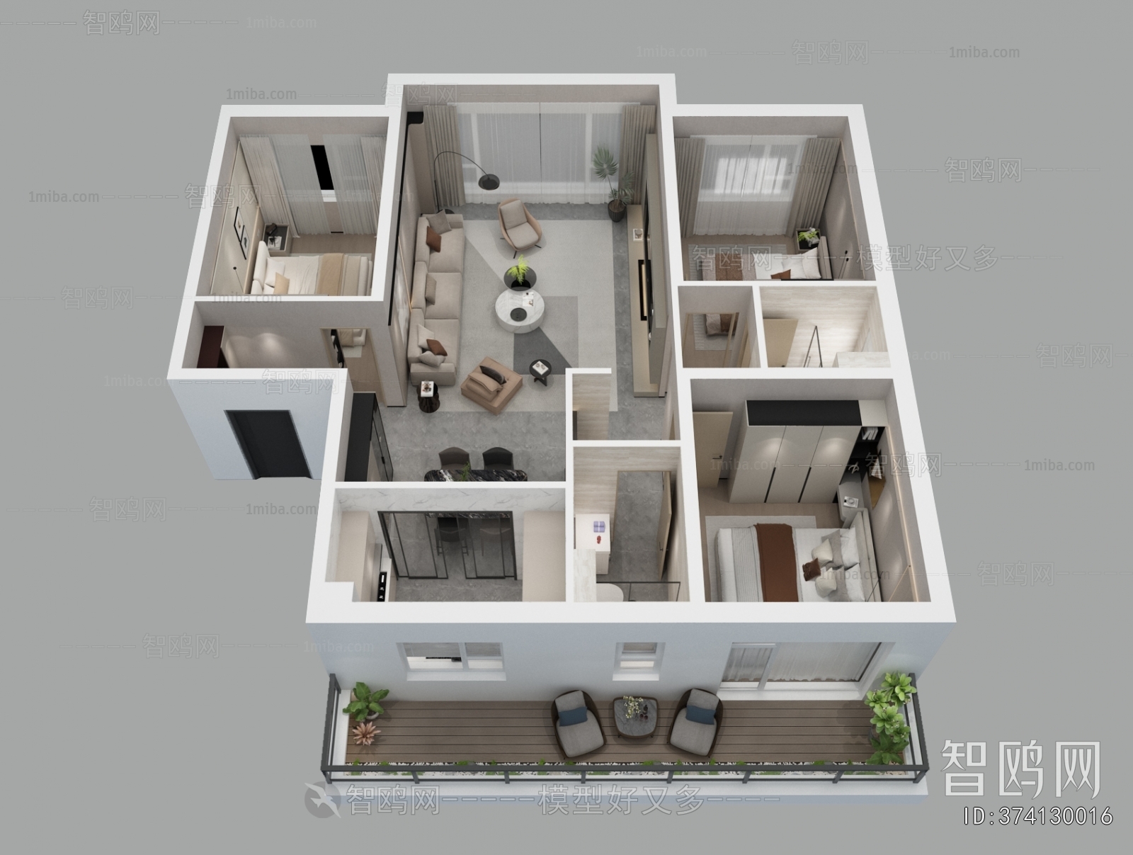 Modern A Bird's-eye View Of Home Decoration