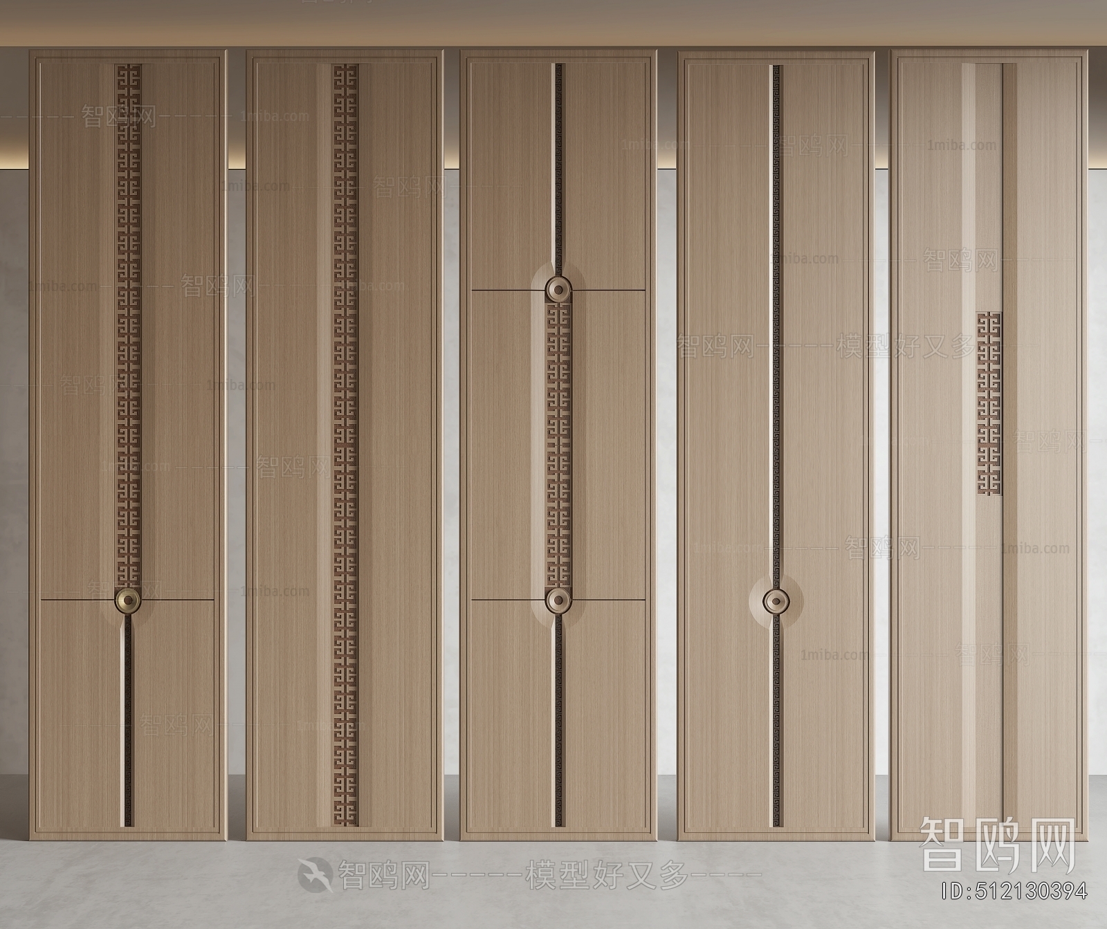 New Chinese Style Wooden Screen Partition