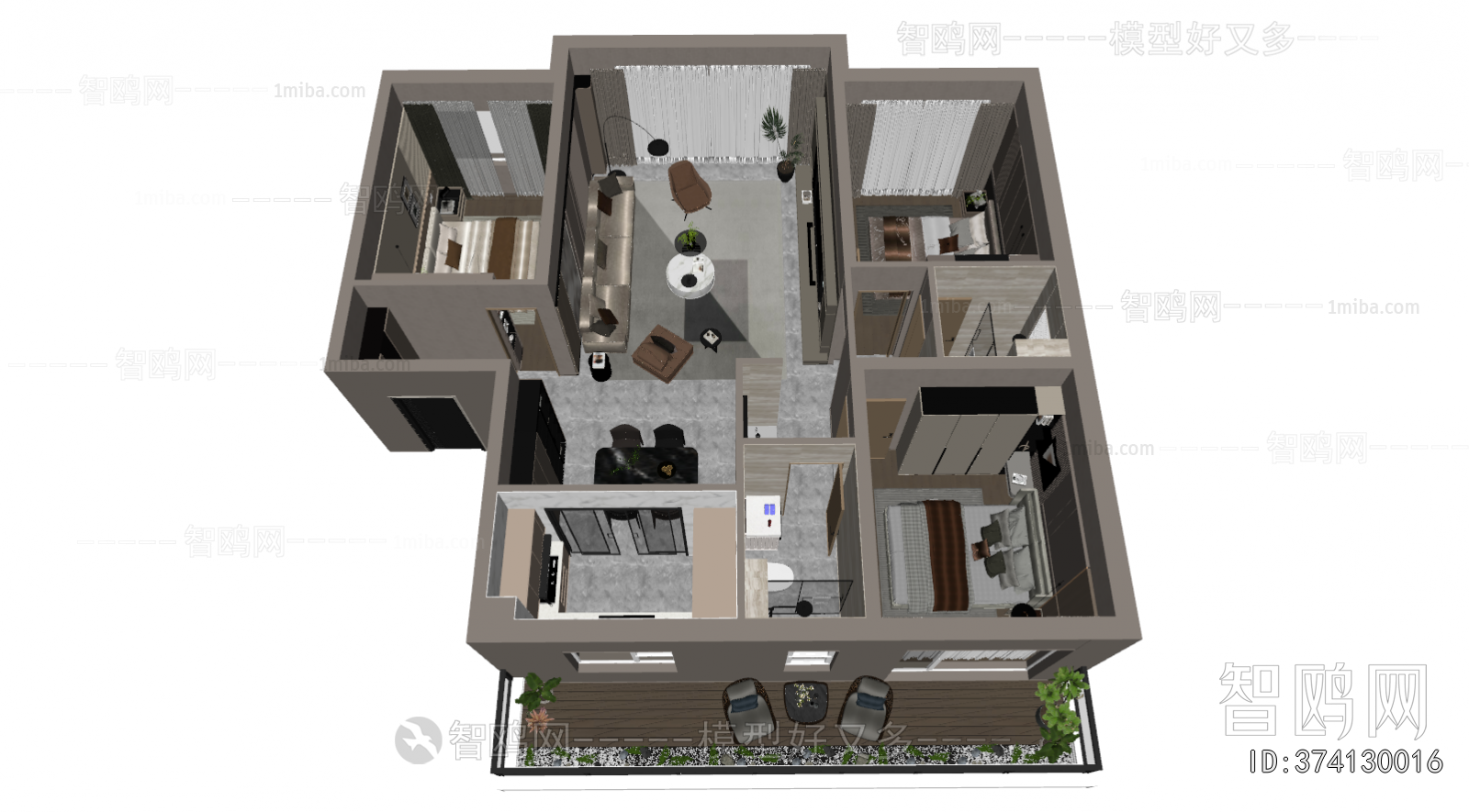 Modern A Bird's-eye View Of Home Decoration