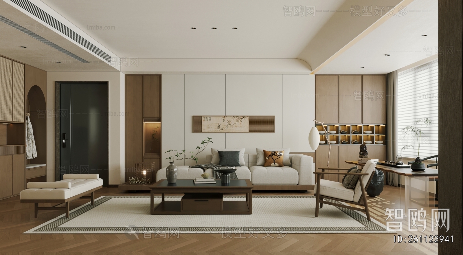 New Chinese Style A Living Room