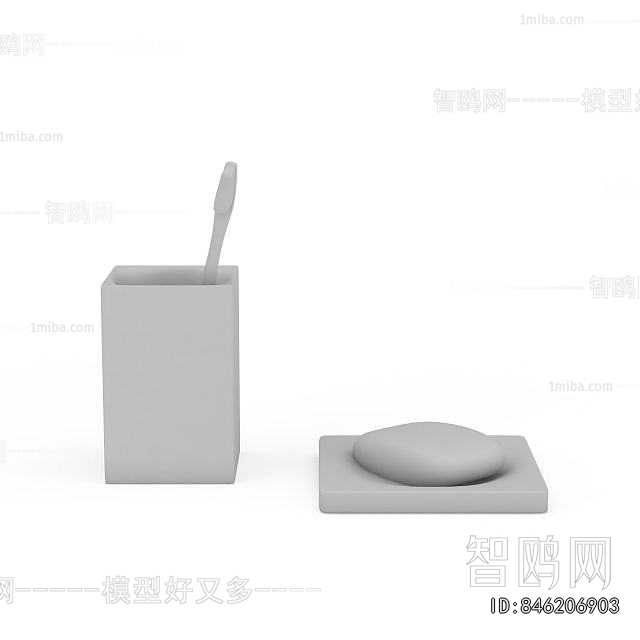 Modern Toothbrush And Toothpaste