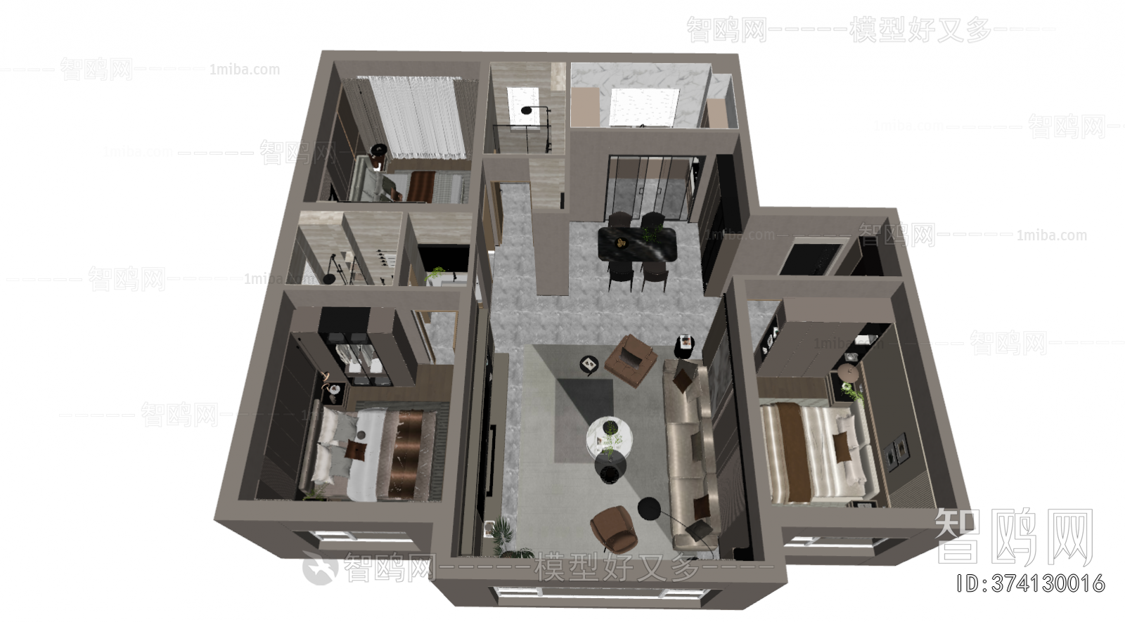 Modern A Bird's-eye View Of Home Decoration