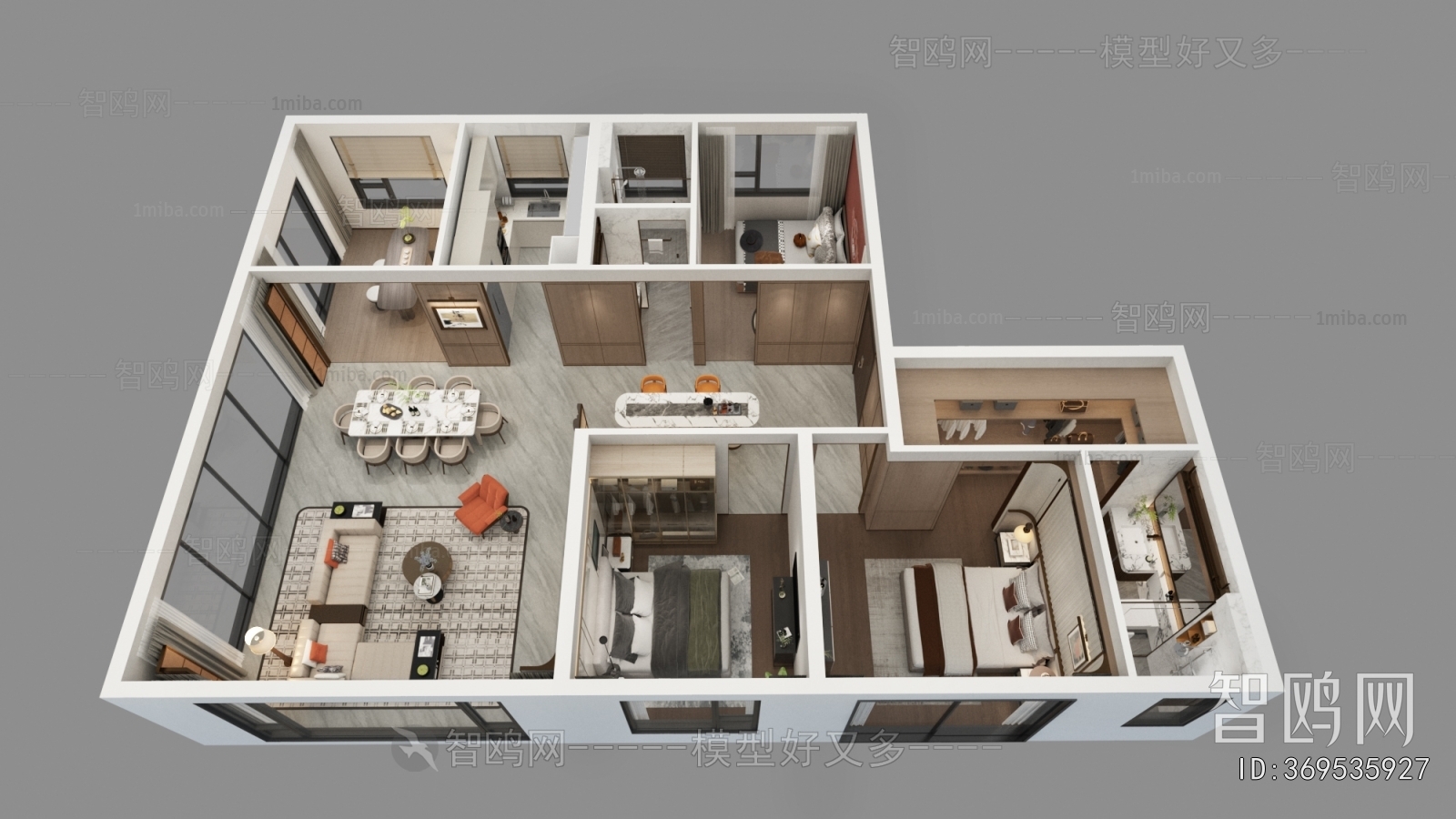 Modern A Bird's-eye View Of Home Decoration