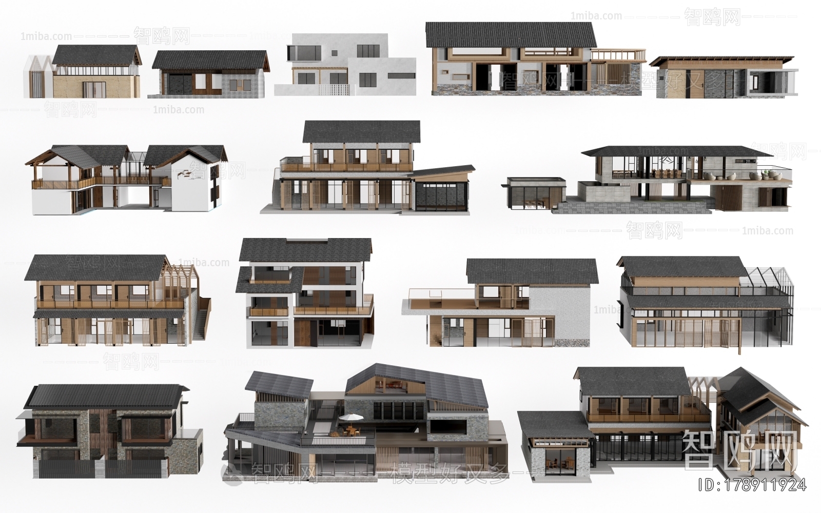 New Chinese Style Appearance Of Commercial Building