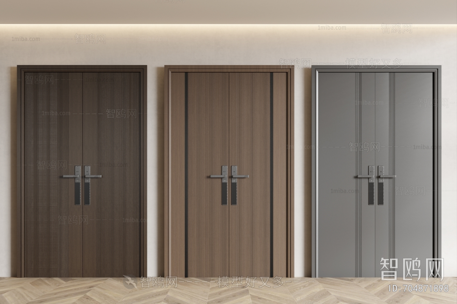 Modern Double Door
