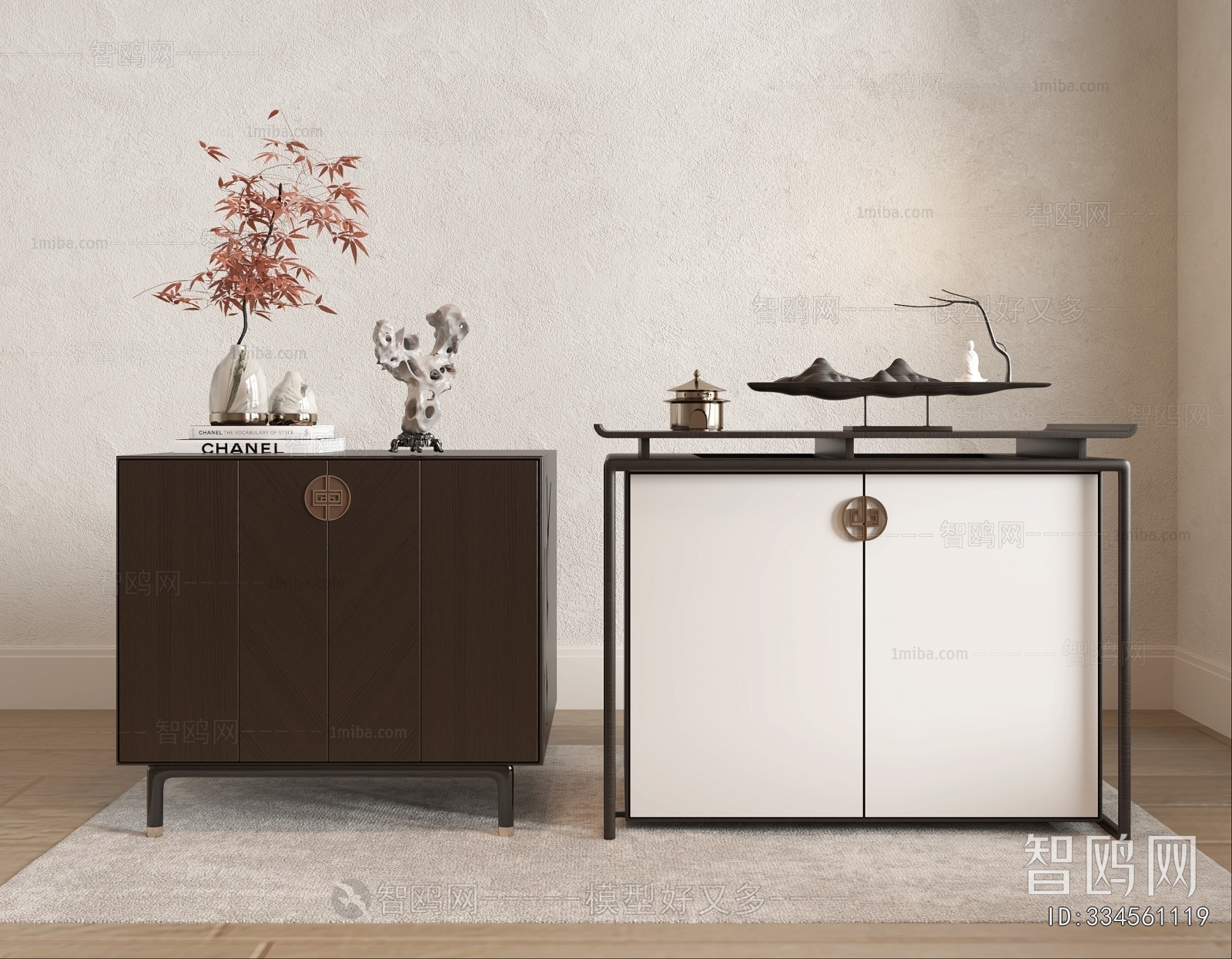 New Chinese Style Side Cabinet