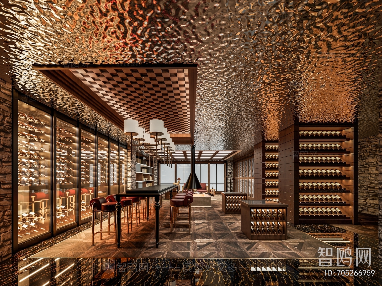 Modern Wine Cellar/Wine Tasting Room