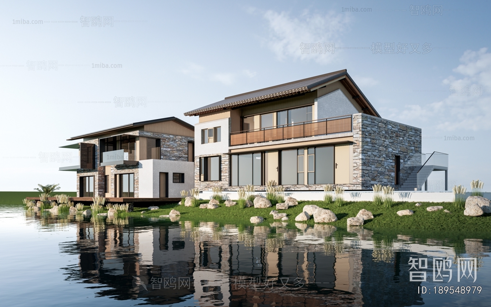 New Chinese Style Appearance Of Commercial Building