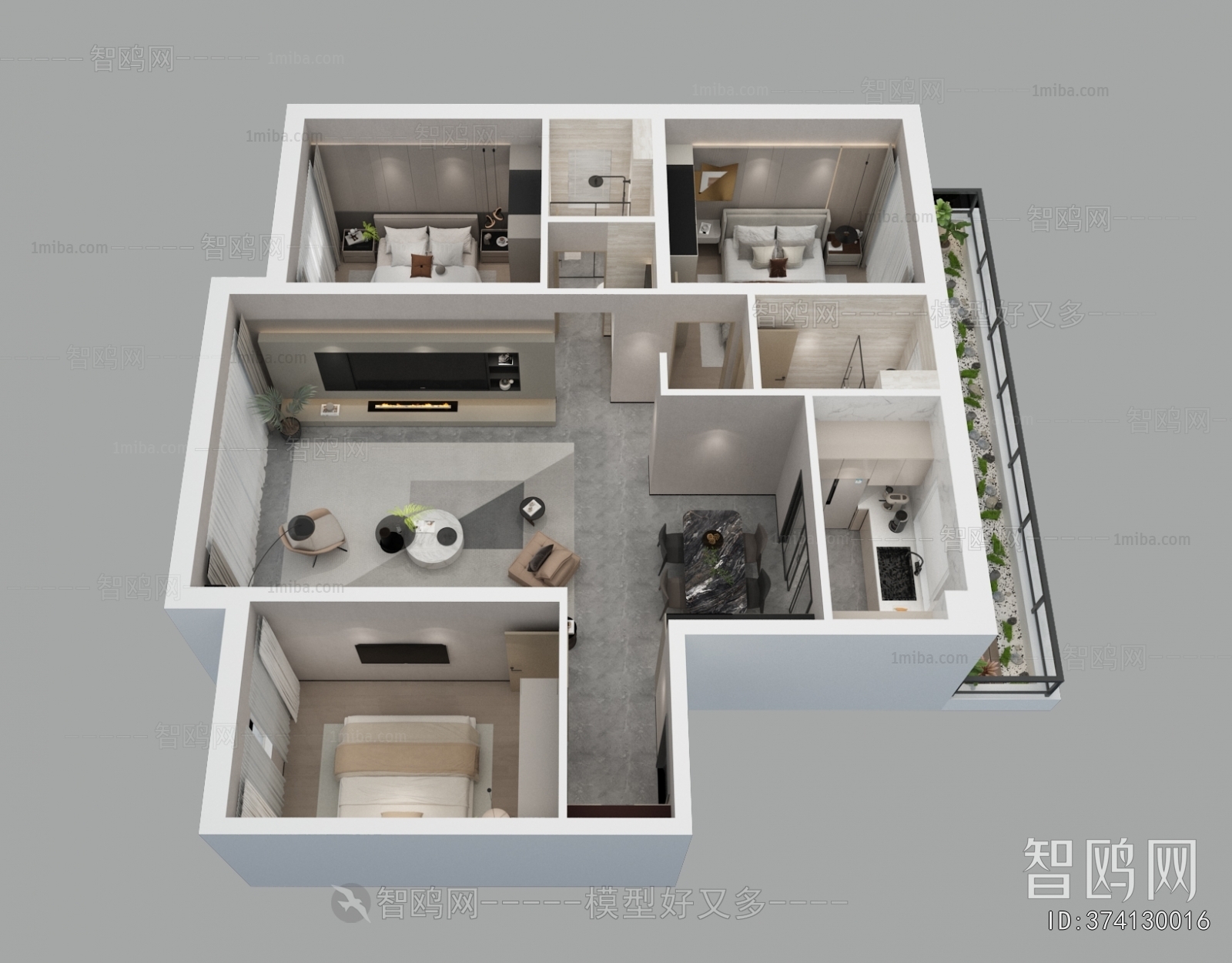 Modern A Bird's-eye View Of Home Decoration