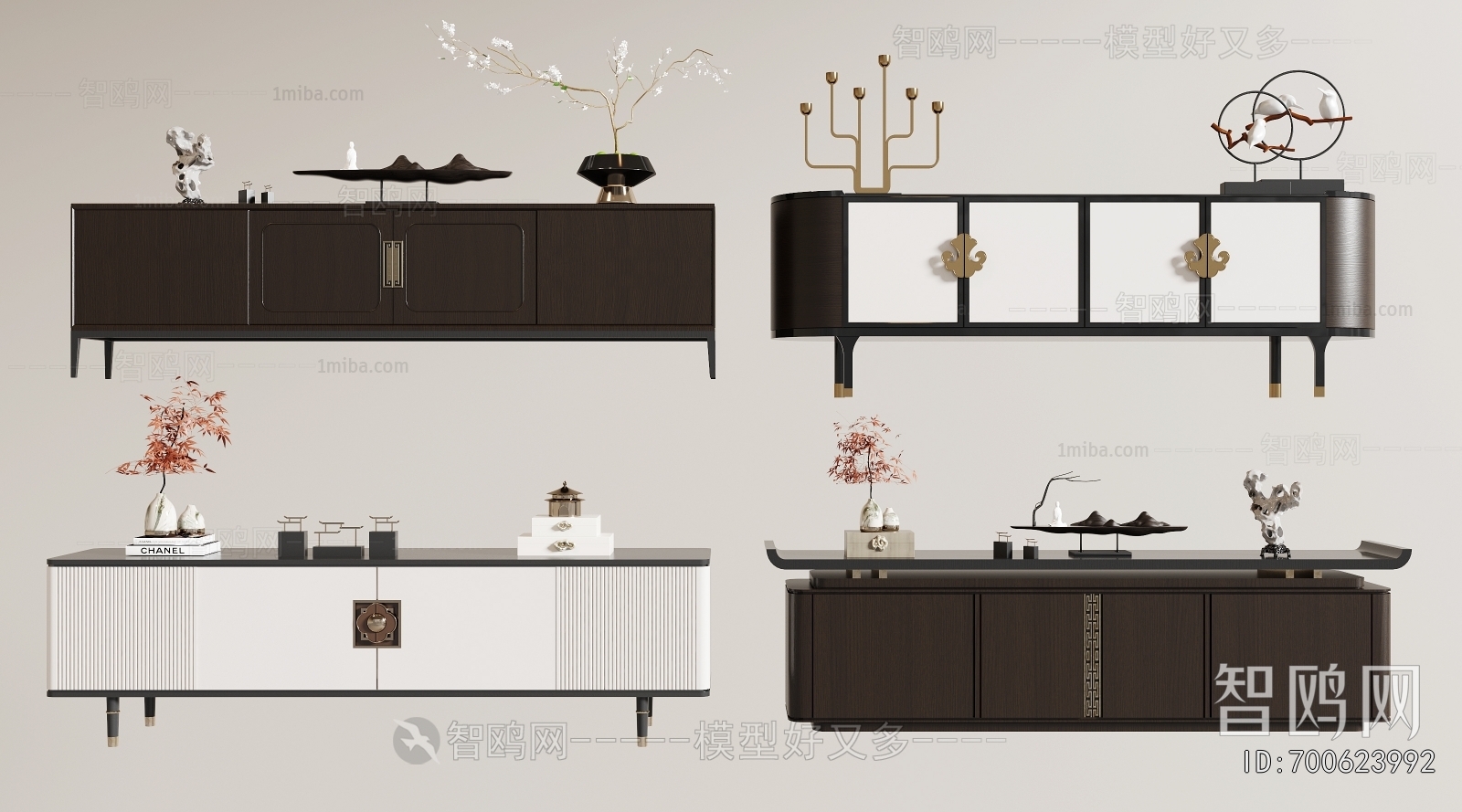 New Chinese Style TV Cabinet