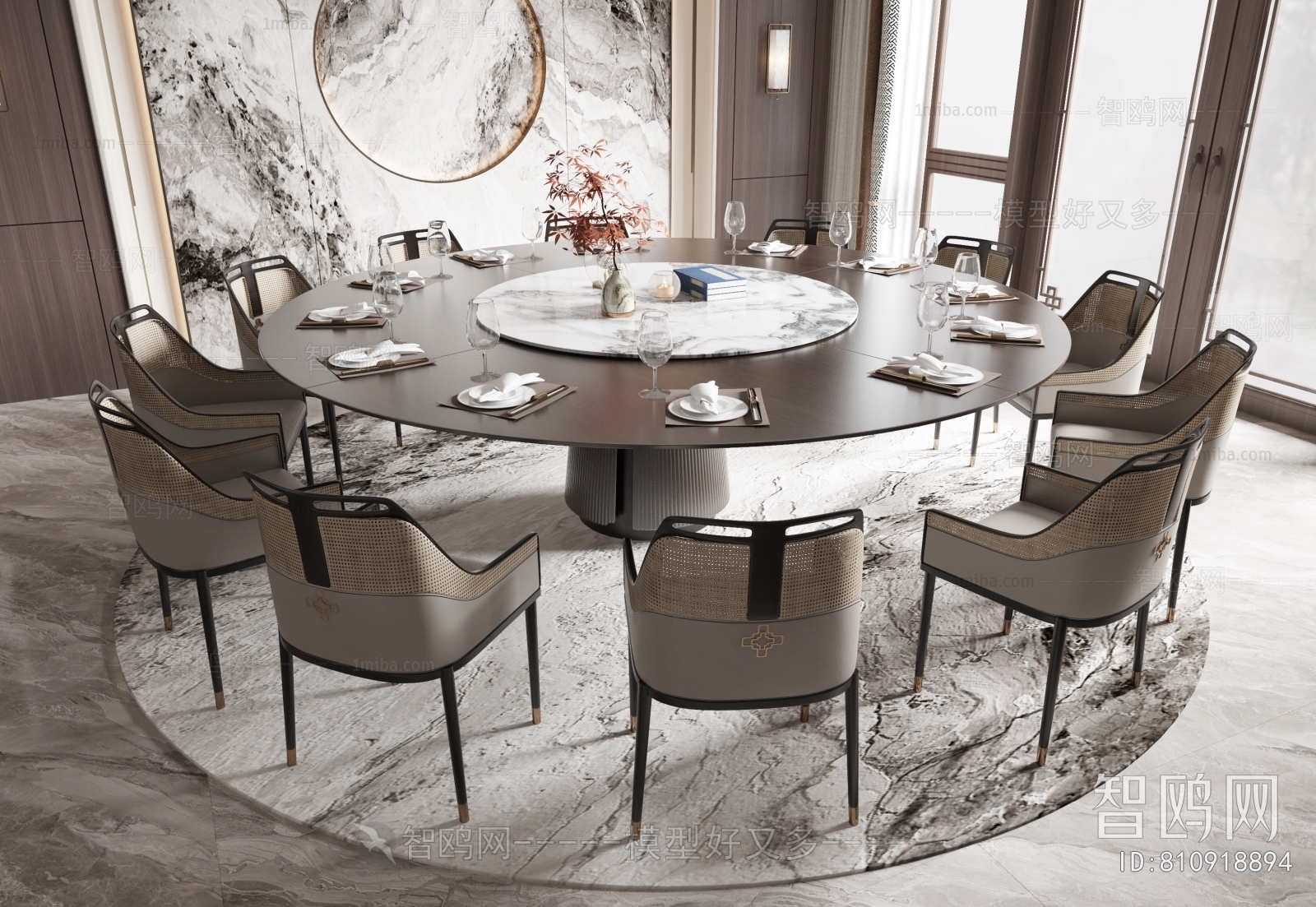 New Chinese Style Dining Table And Chairs