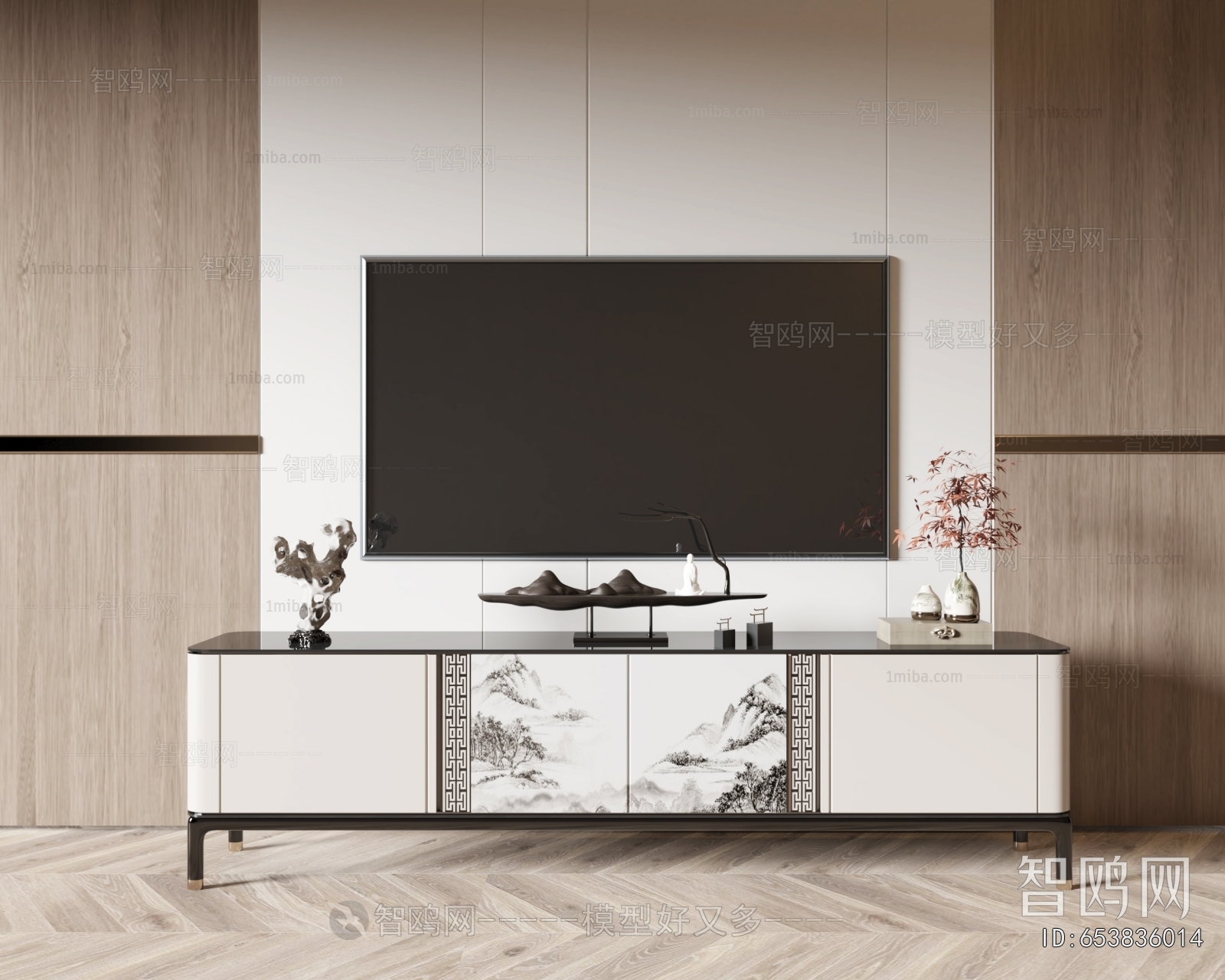 New Chinese Style TV Cabinet