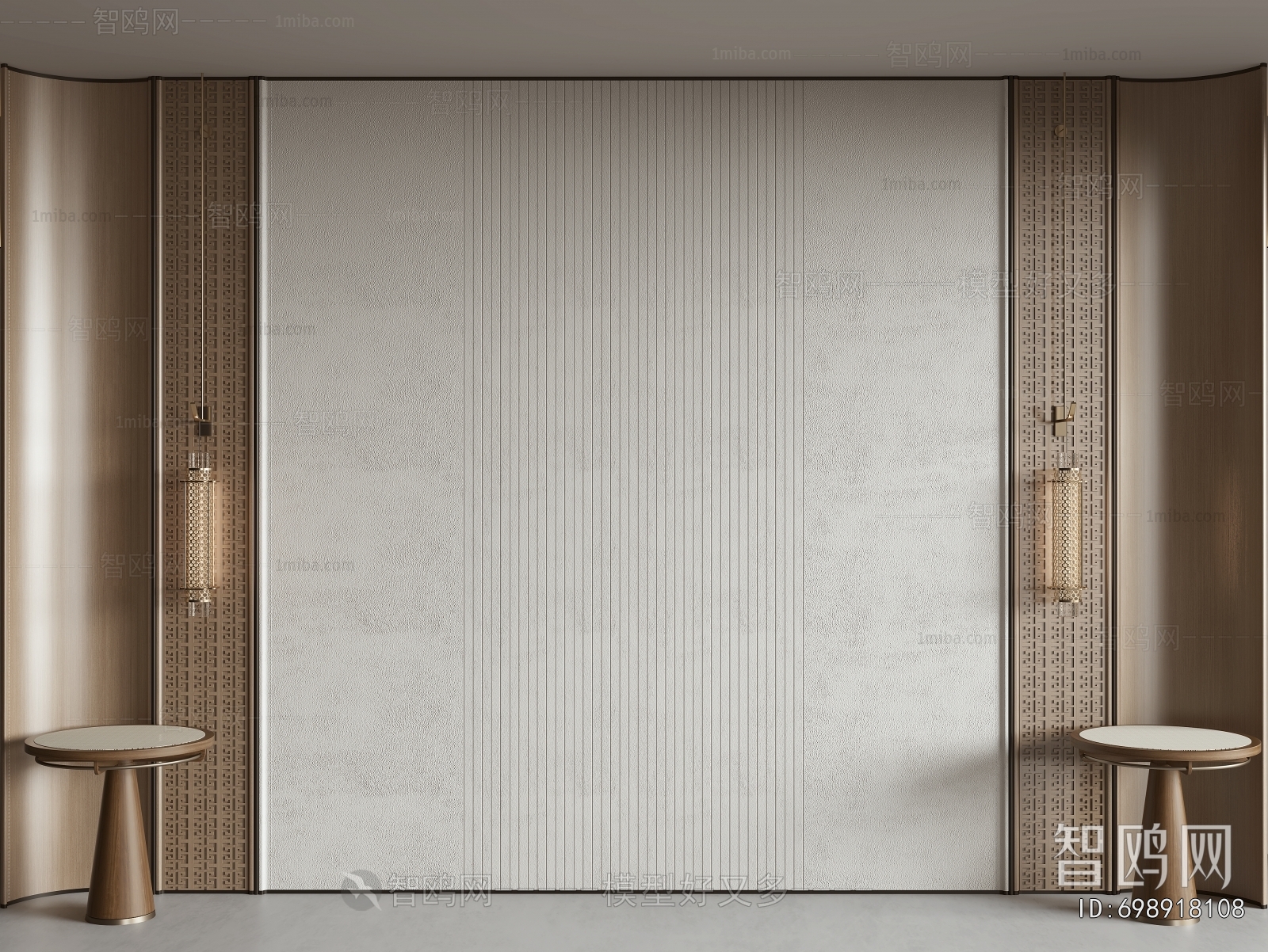 New Chinese Style TV Wall