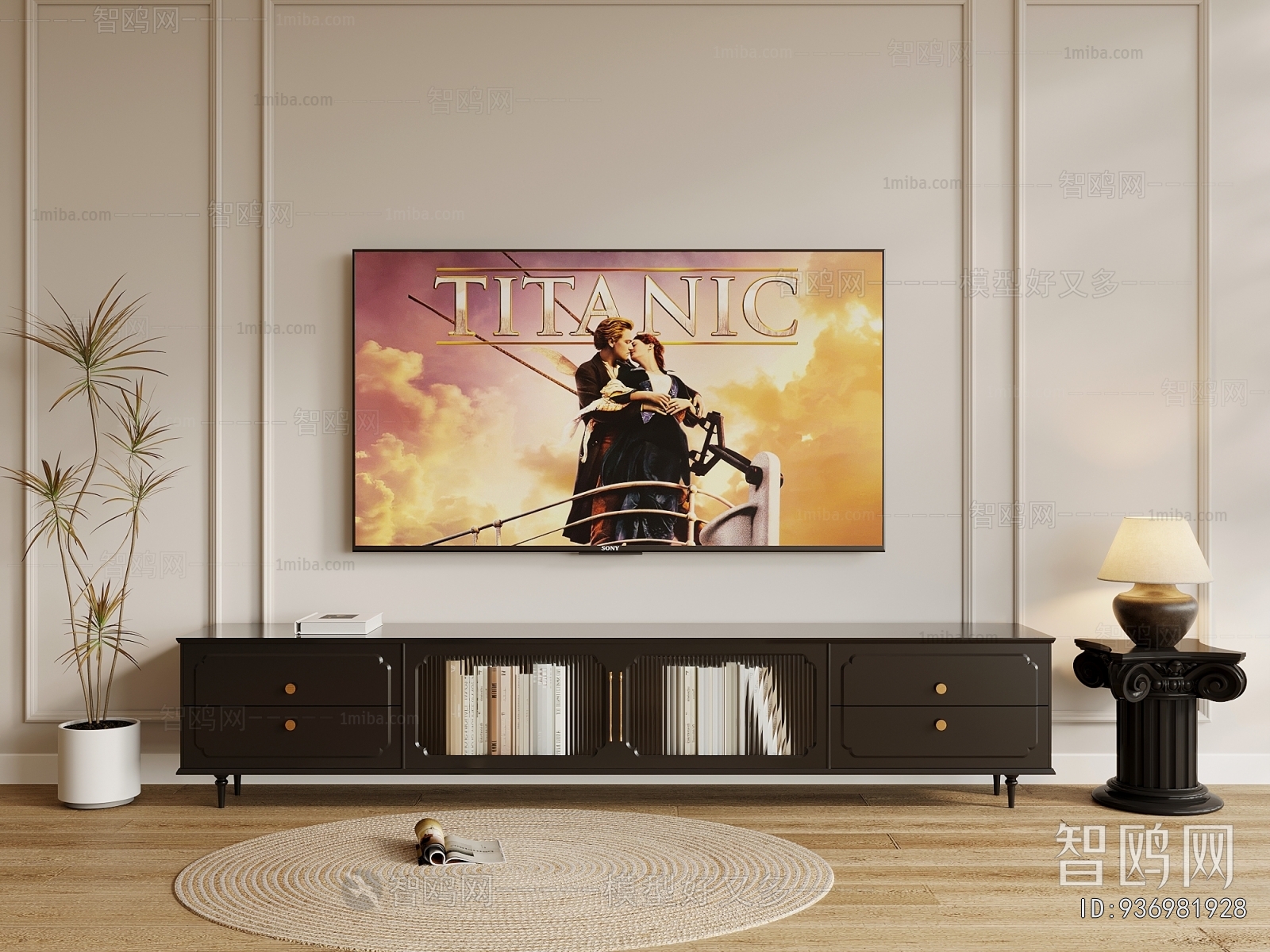 French Style TV Cabinet