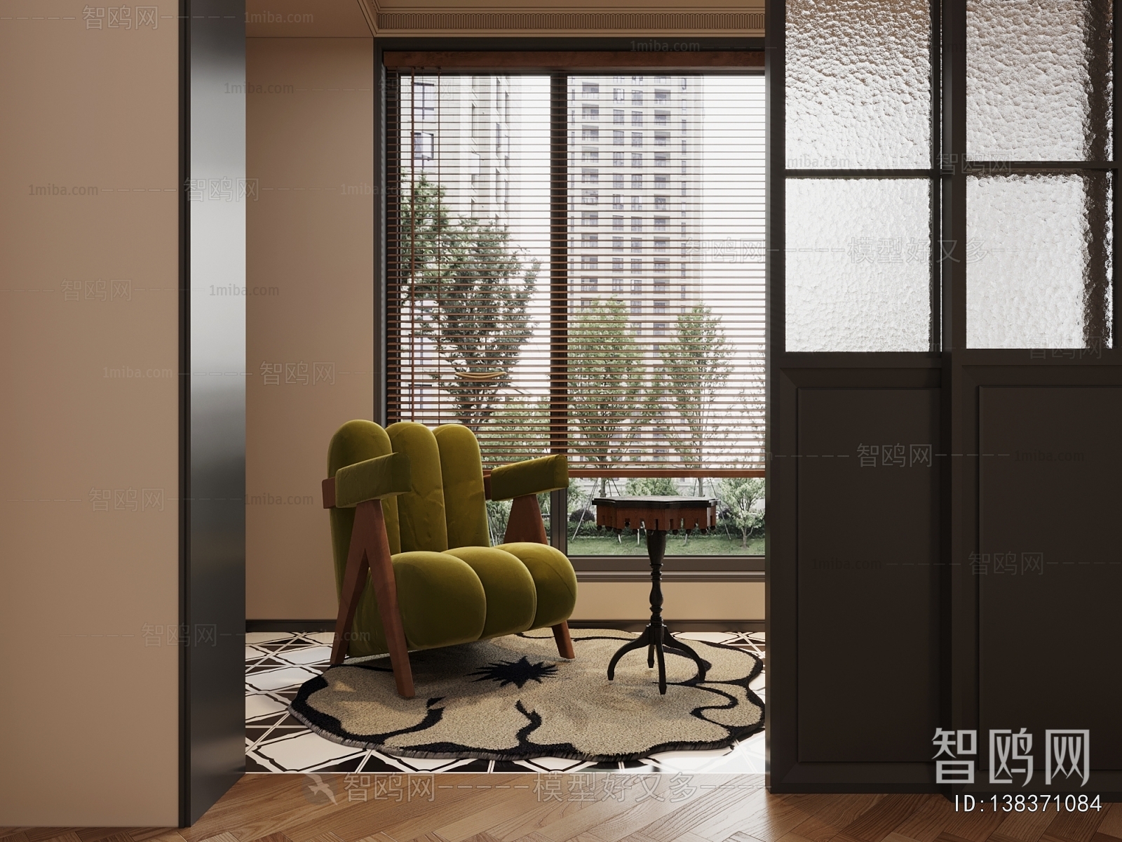 French Style Single Sofa