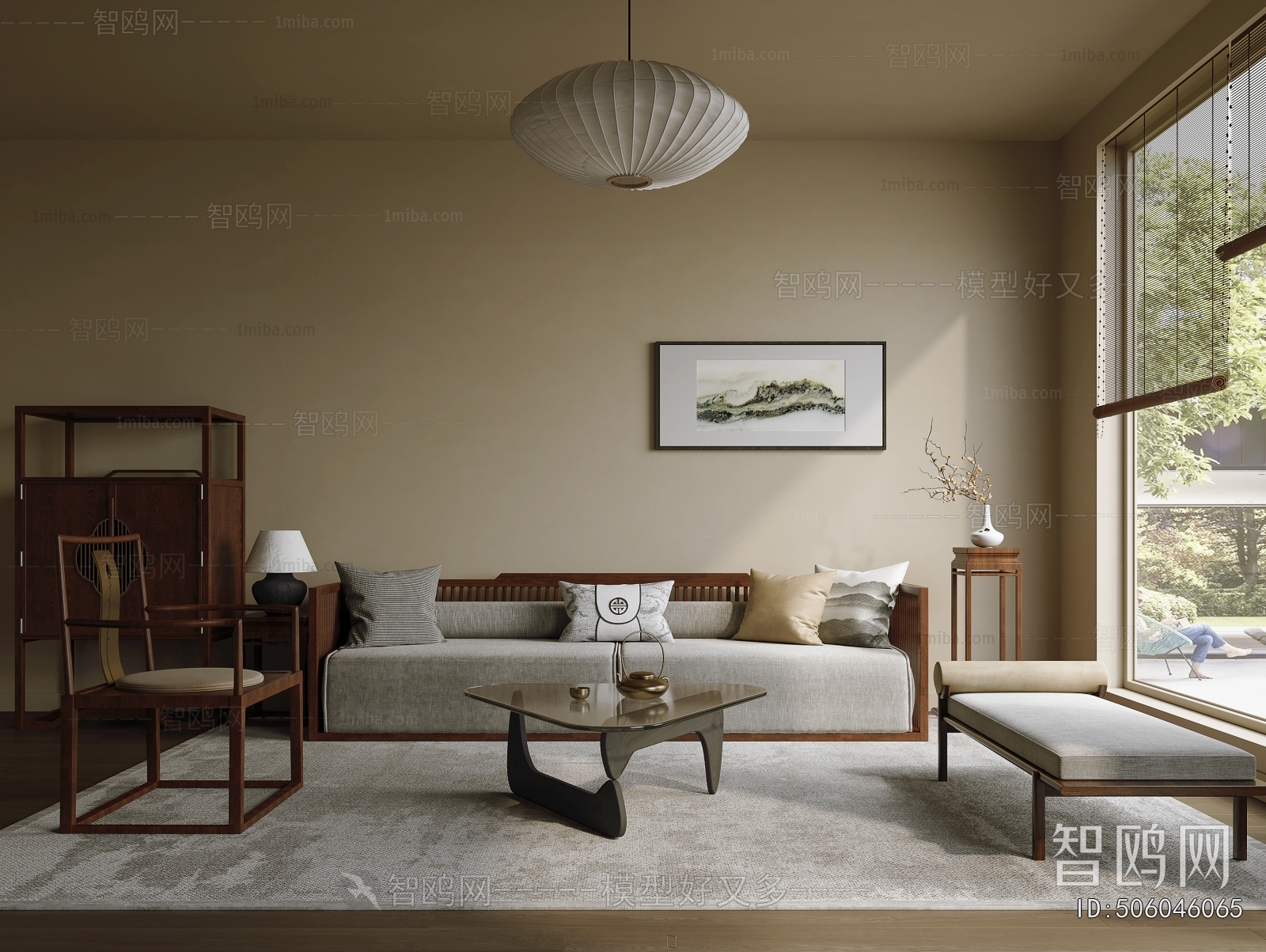 New Chinese Style A Living Room