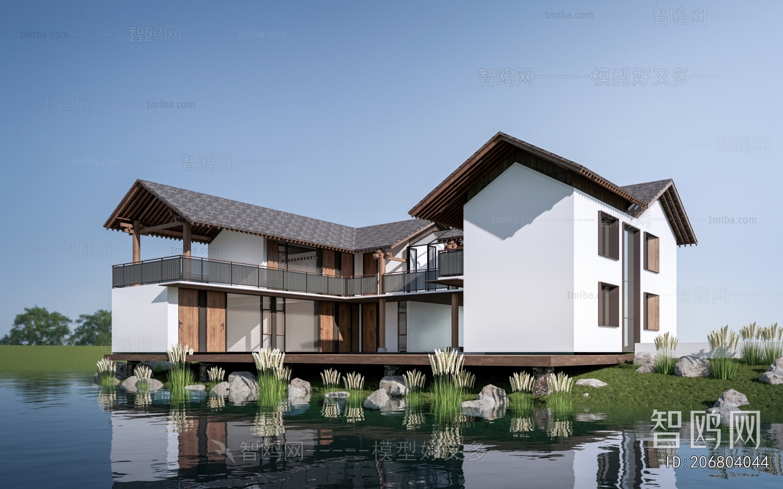 New Chinese Style Appearance Of Commercial Building