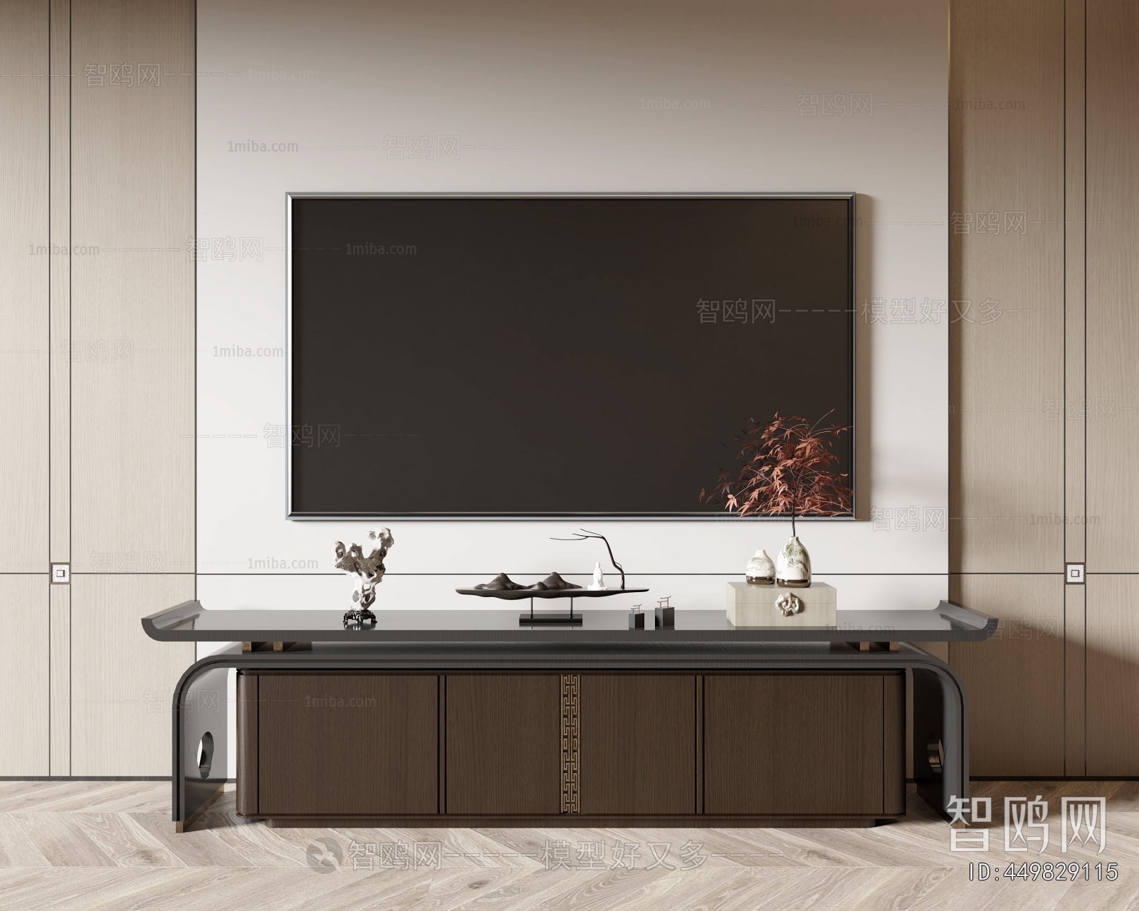 New Chinese Style TV Cabinet