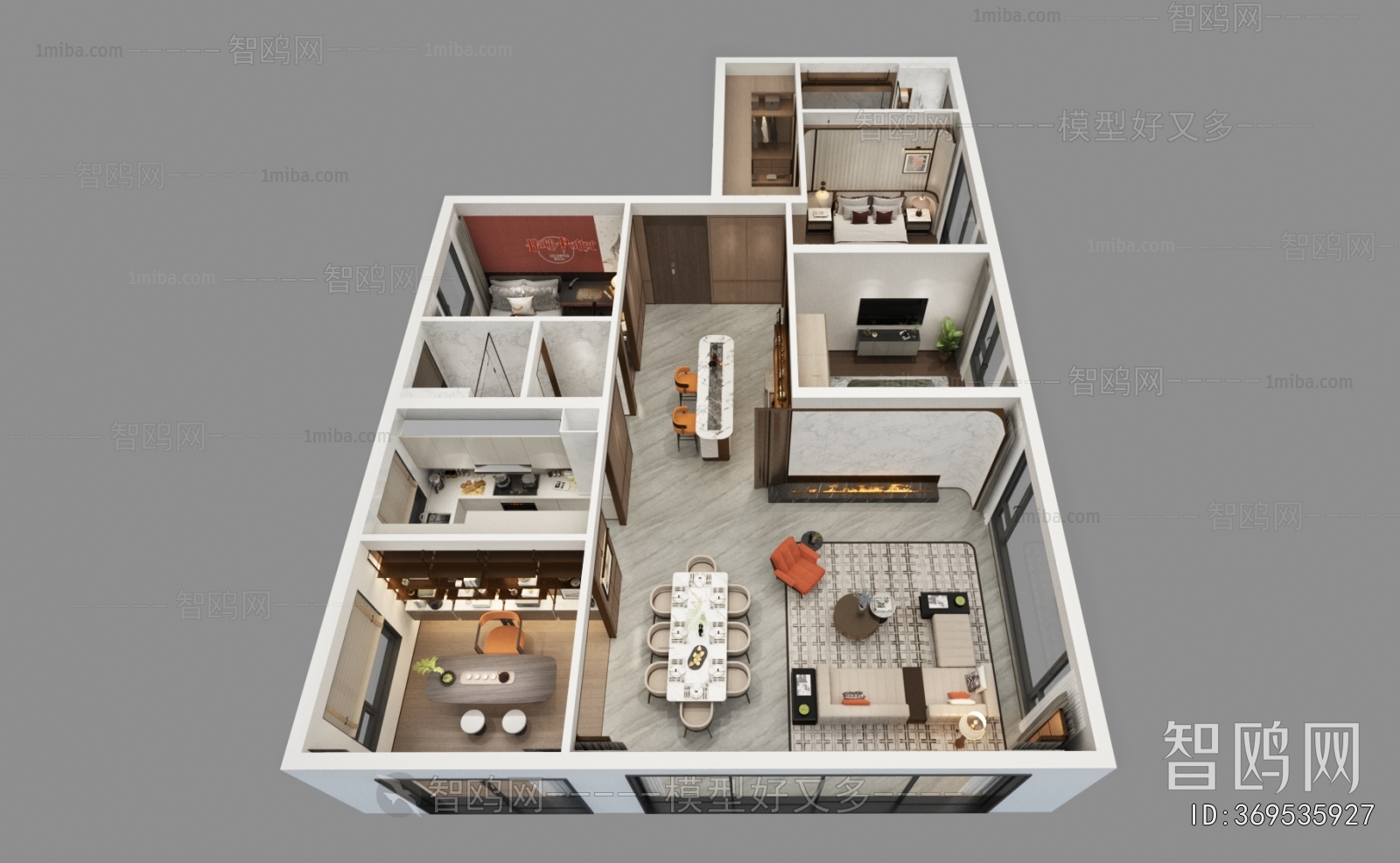 Modern A Bird's-eye View Of Home Decoration