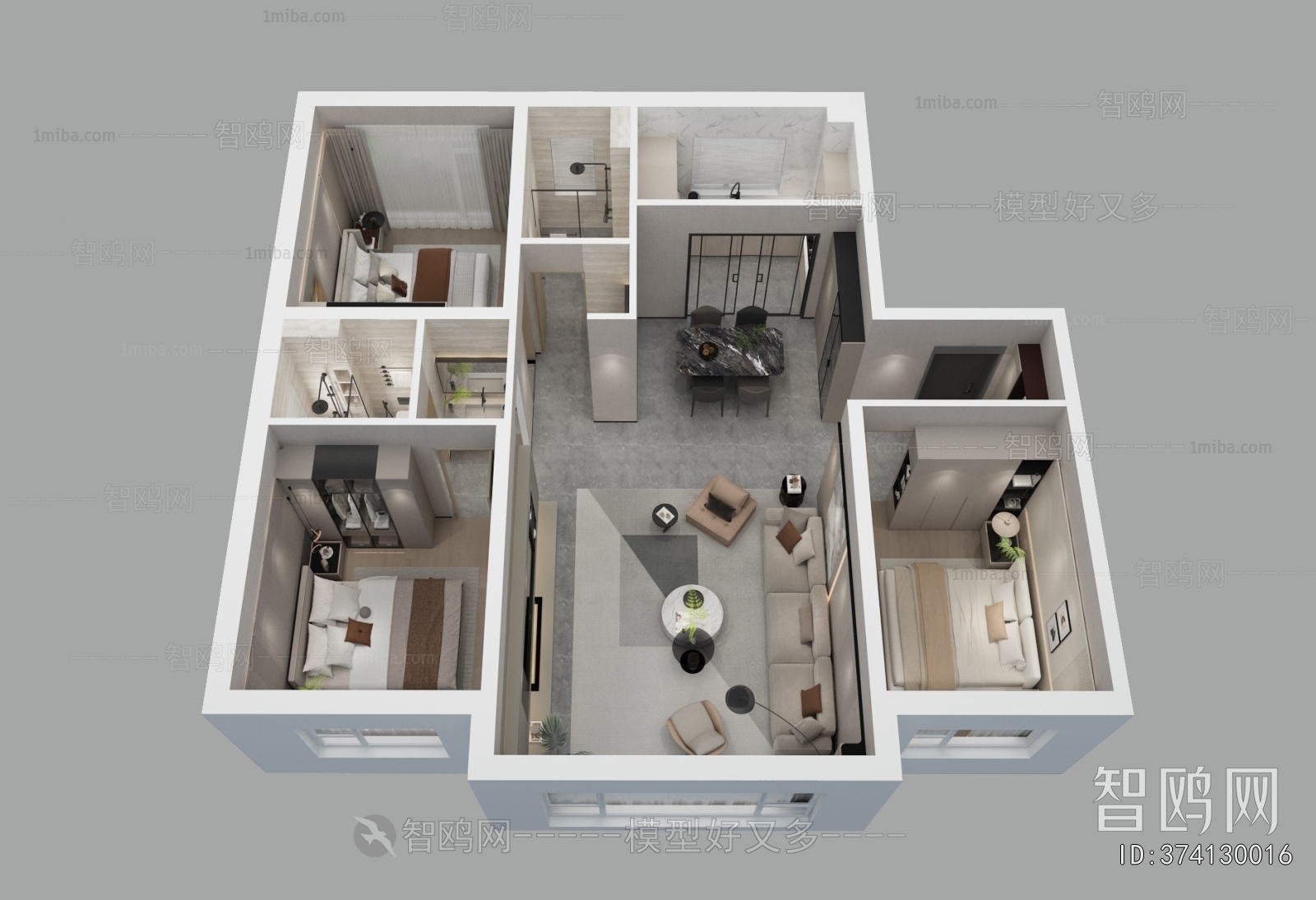 Modern A Bird's-eye View Of Home Decoration