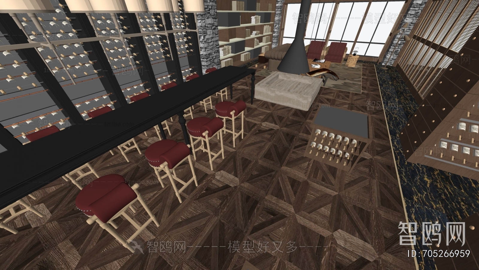 Modern Wine Cellar/Wine Tasting Room