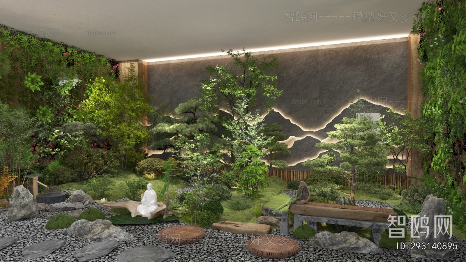 New Chinese Style Plant Landscaping