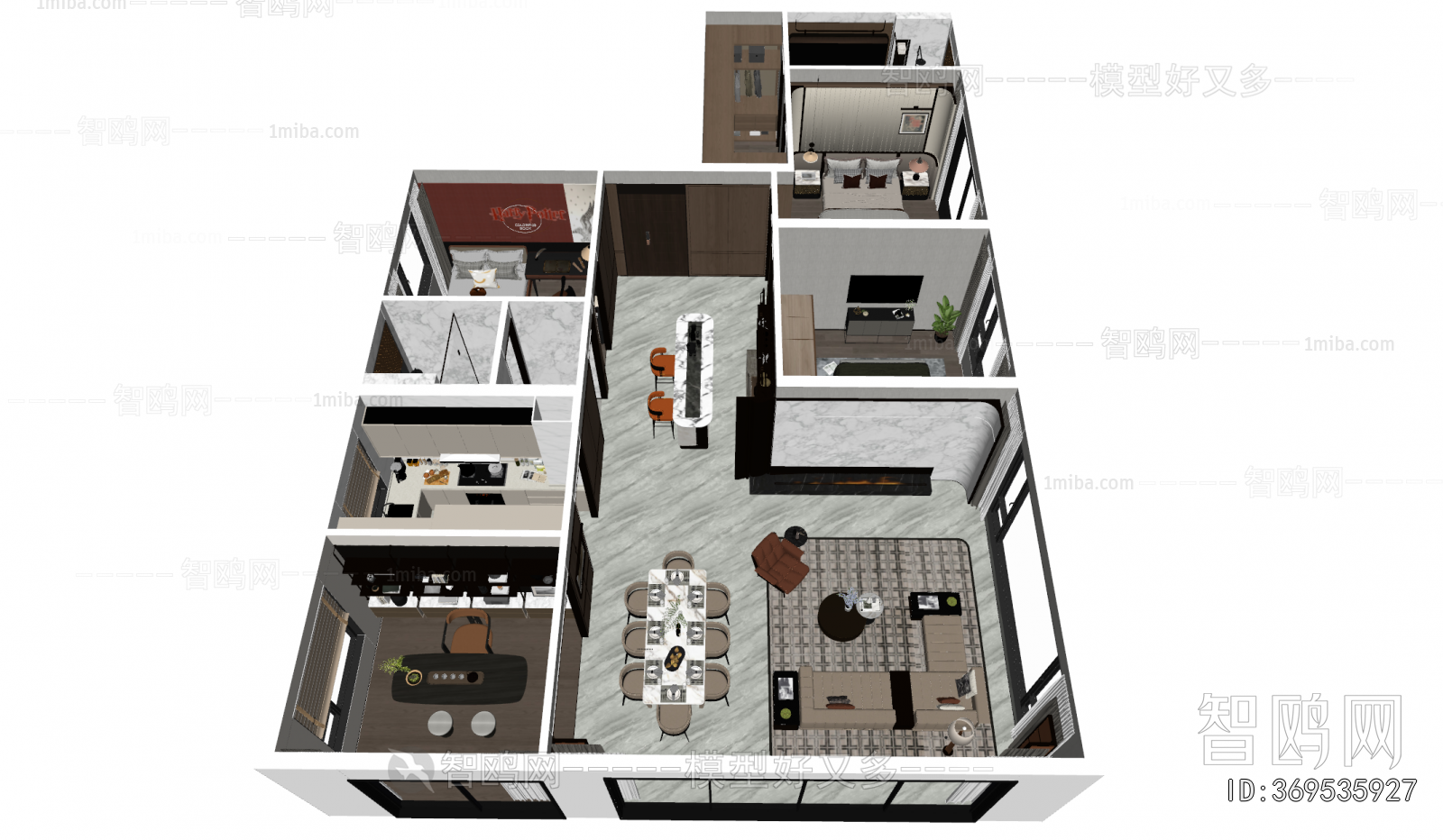 Modern A Bird's-eye View Of Home Decoration