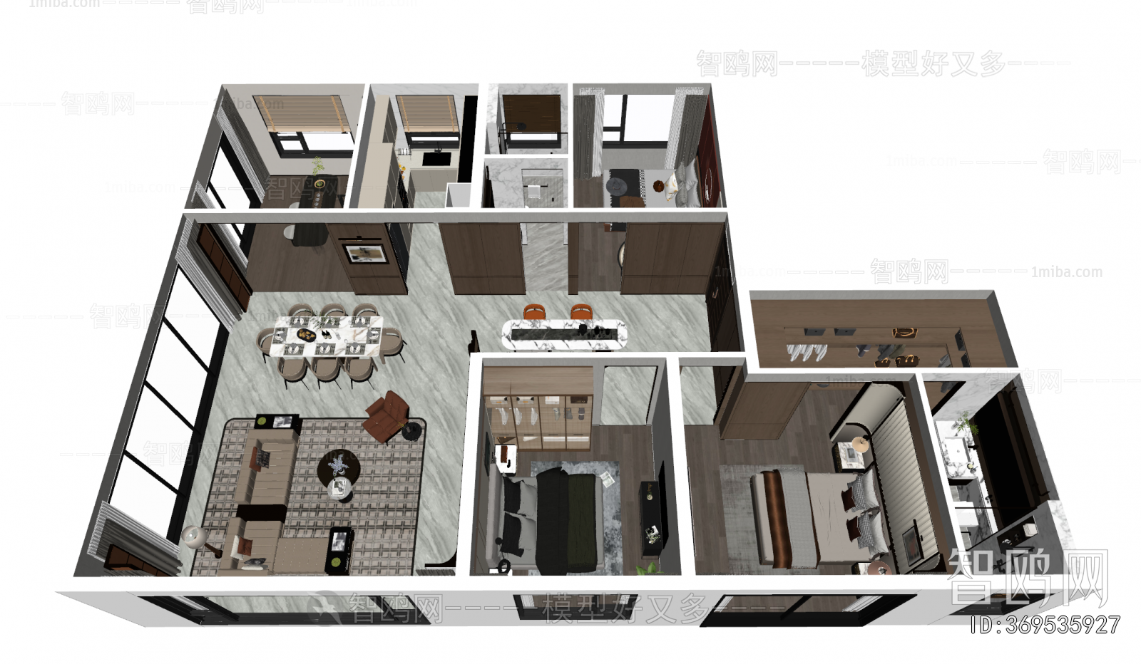 Modern A Bird's-eye View Of Home Decoration