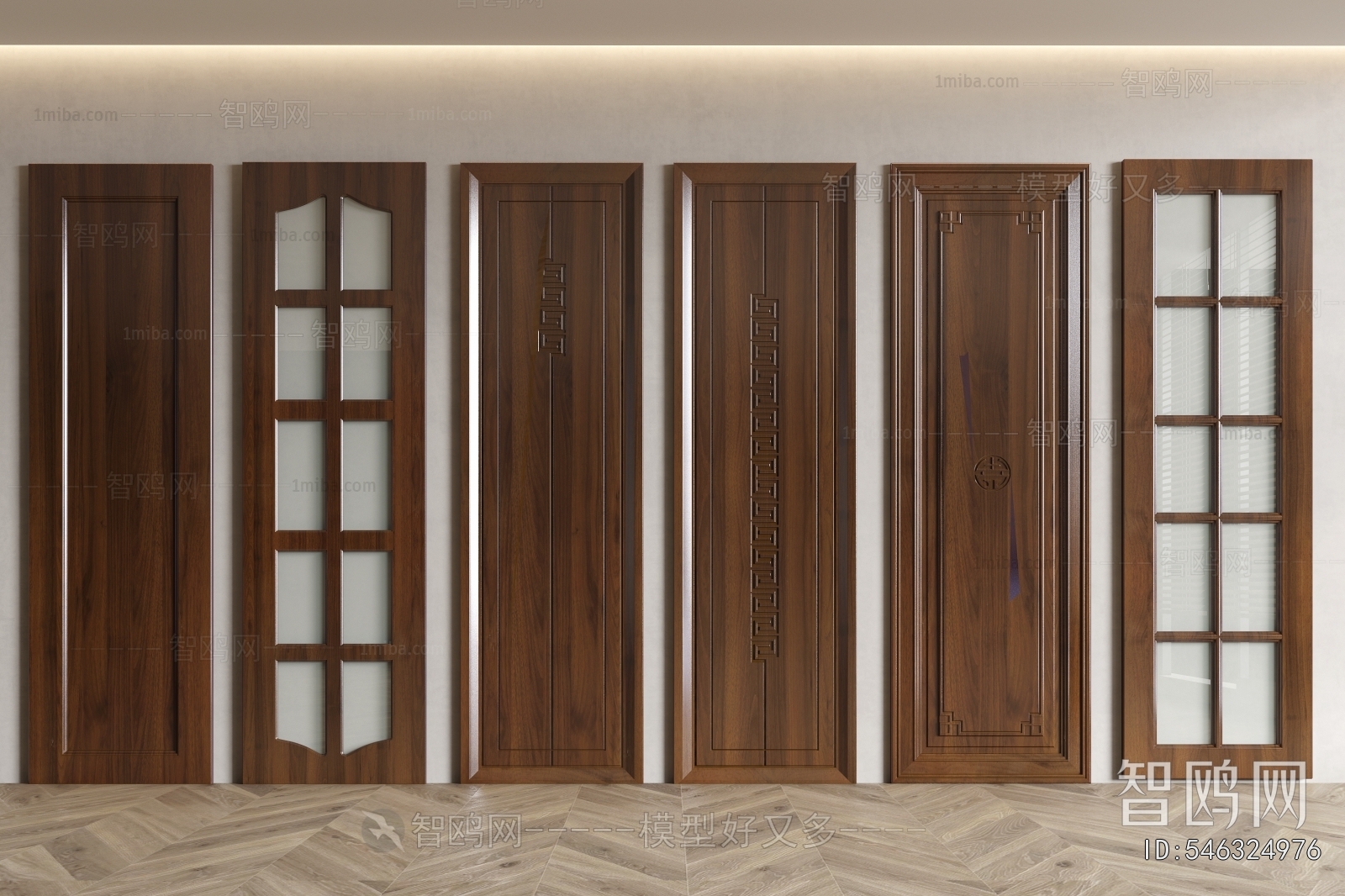 New Chinese Style Single Door