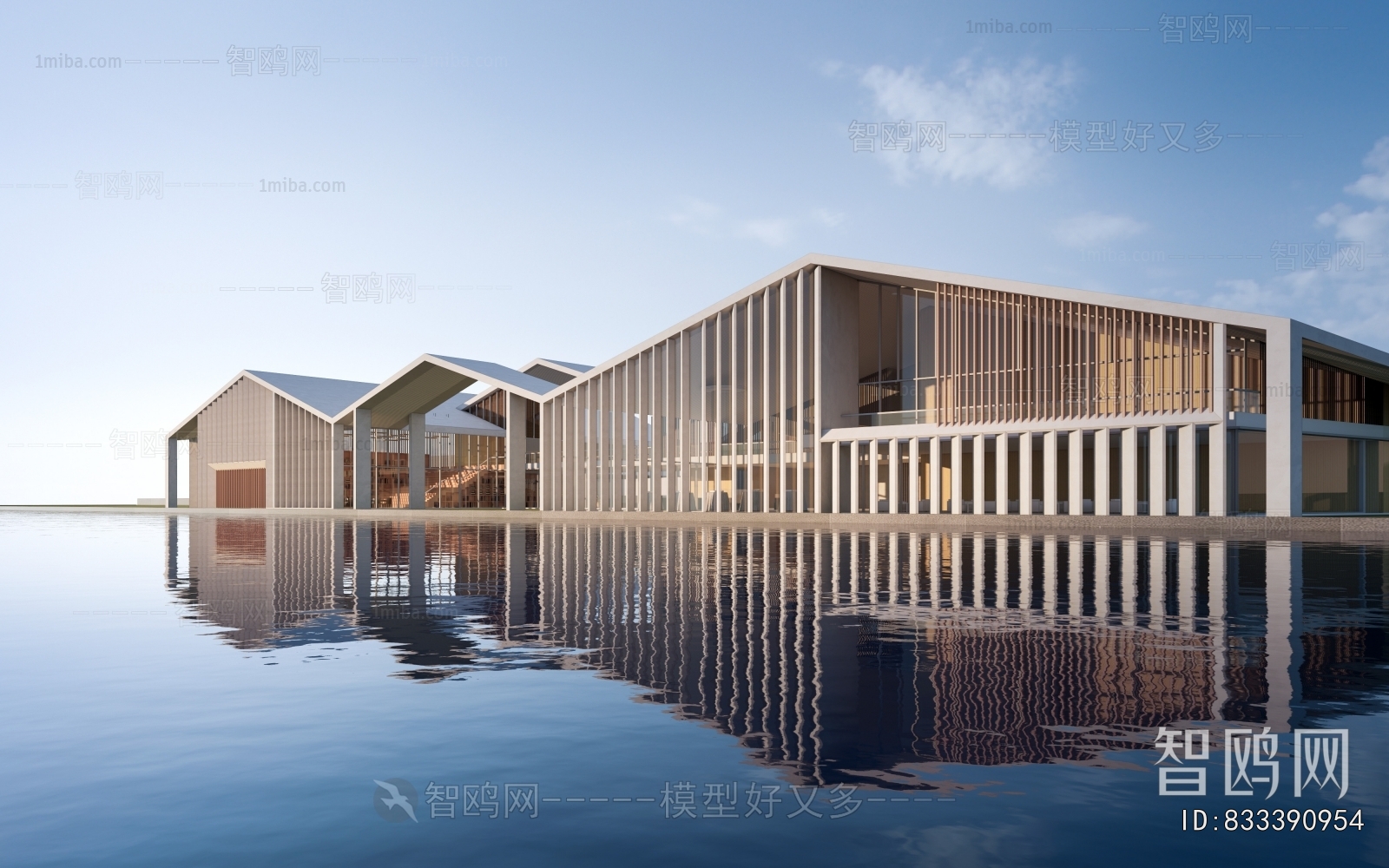 New Chinese Style Architecture Of Artistic Style